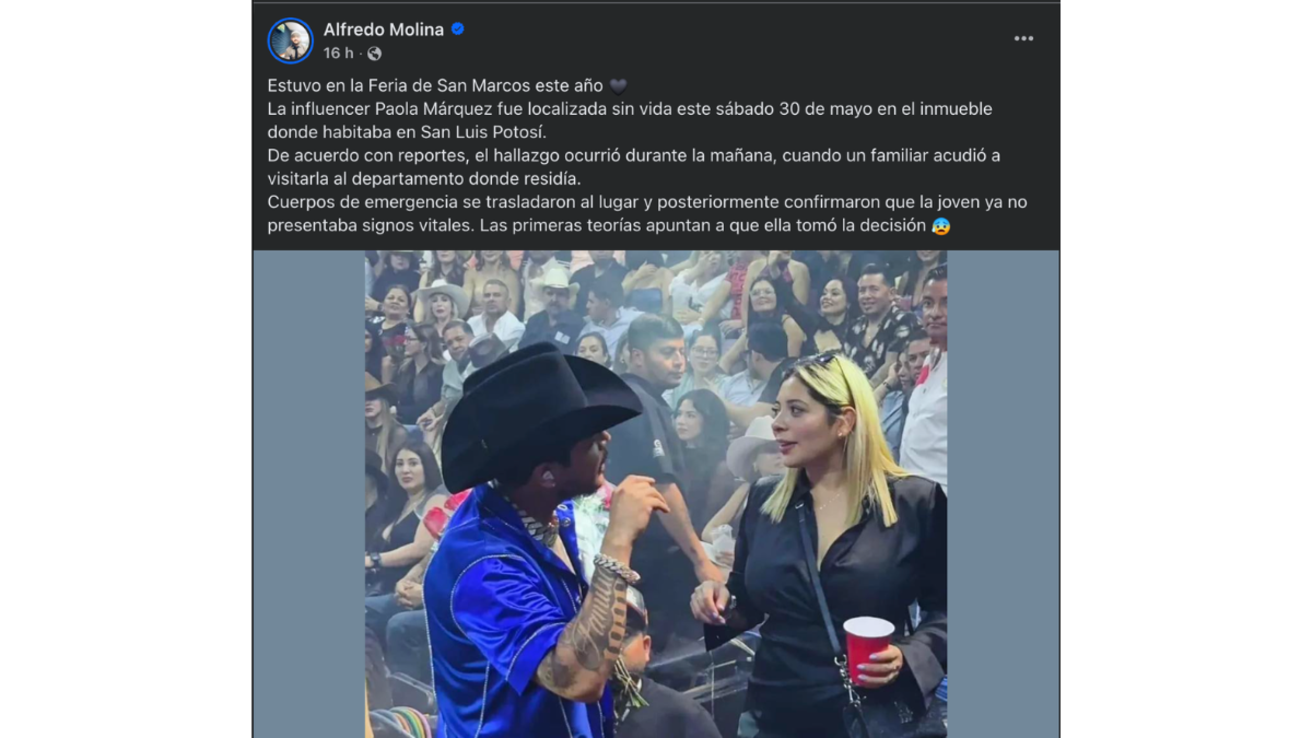 Muerte de Paola Márquez