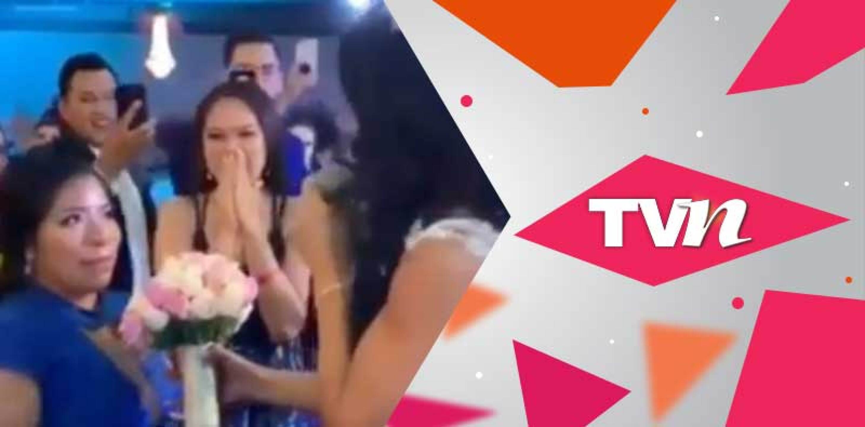 Así fue el romántico momento.