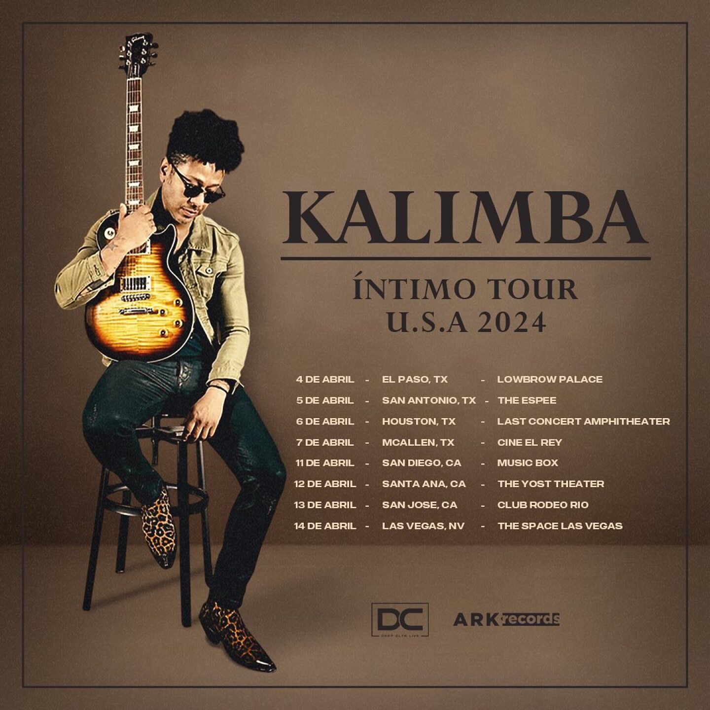 Kalimba tour por Estados Unidos