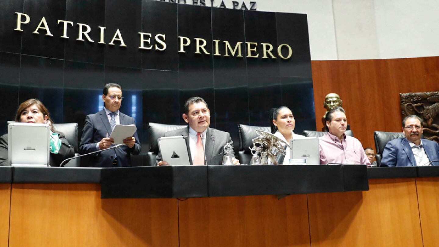 Senado de la República durante el Segundo Receso del Segundo Año de Ejercicio de la LXV Legislatura.