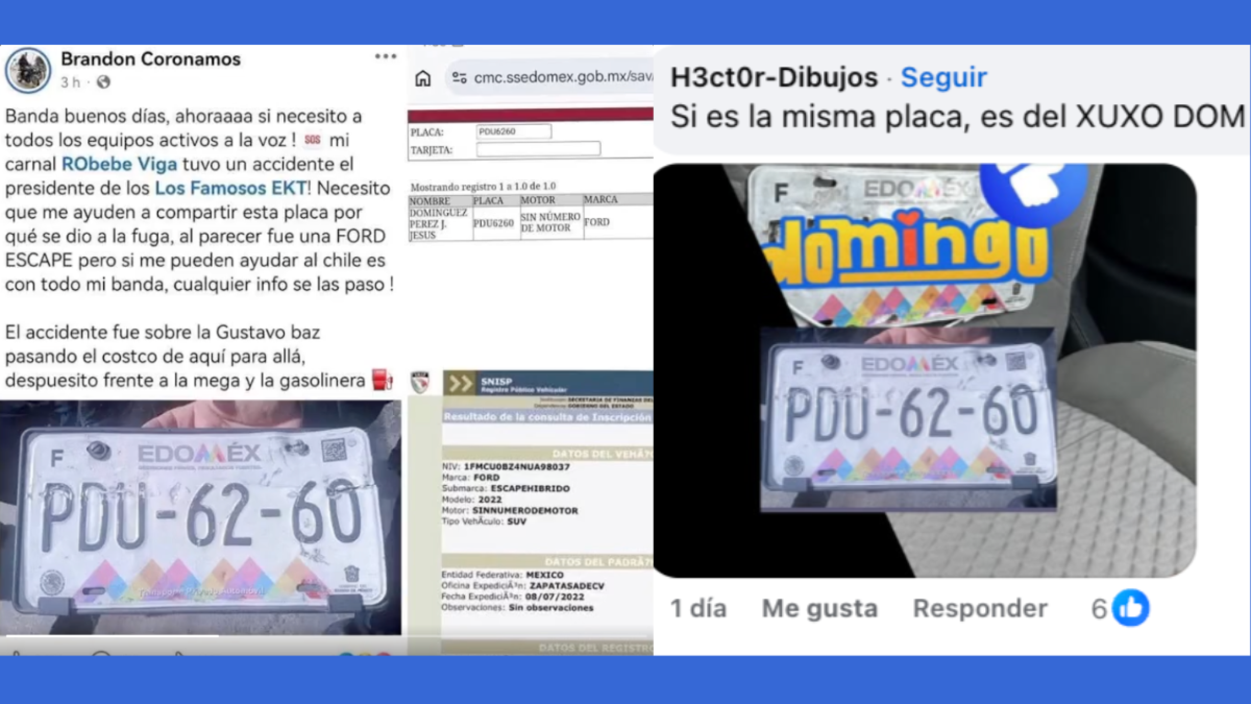 Xuxo Dom es señalado de presunto atropellamiento en el Estado de México