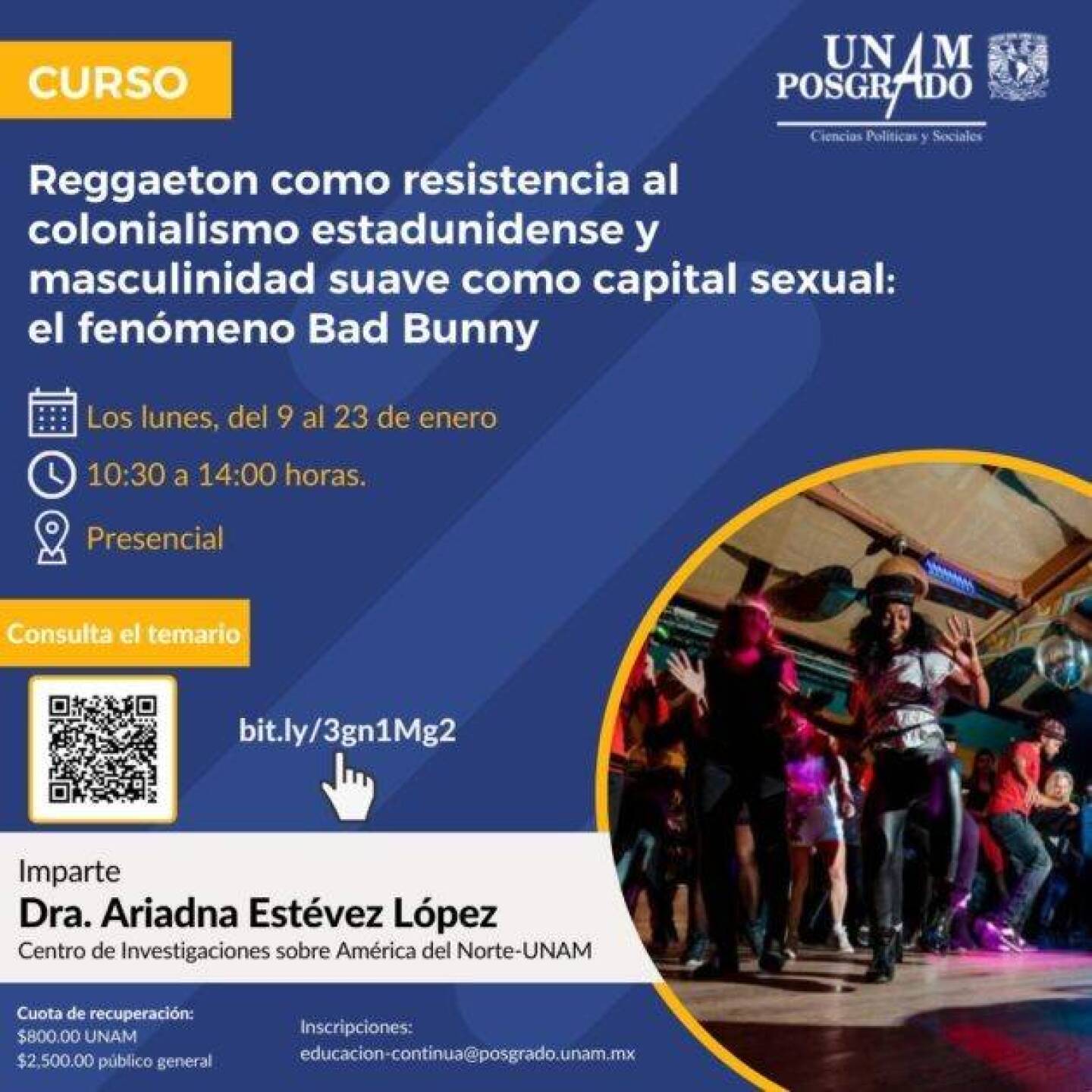 Bad Bunny llega a la UNAM; se impartirá curso de posgrado sobre el cantante