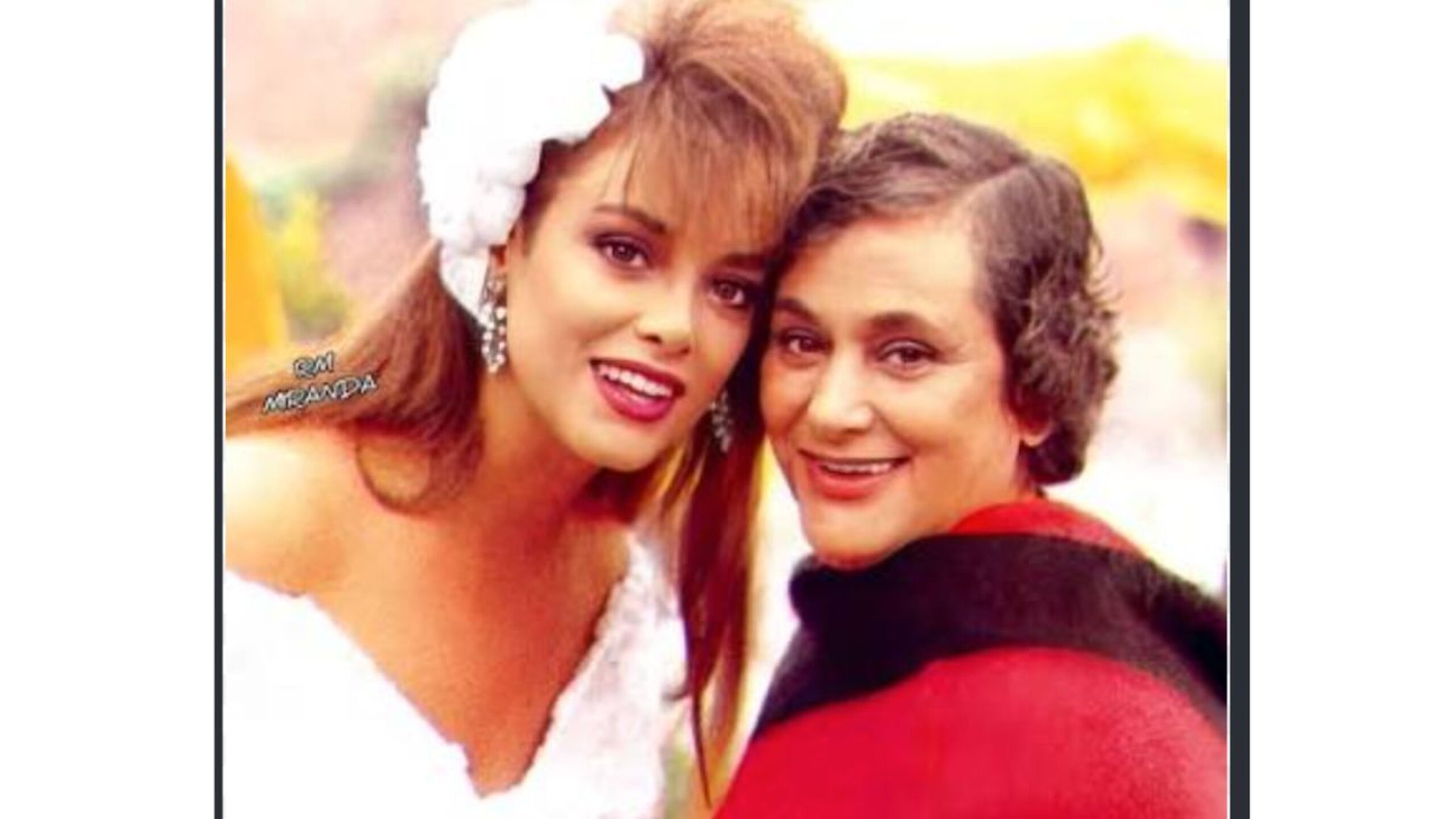 Lucía Méndez y su madre