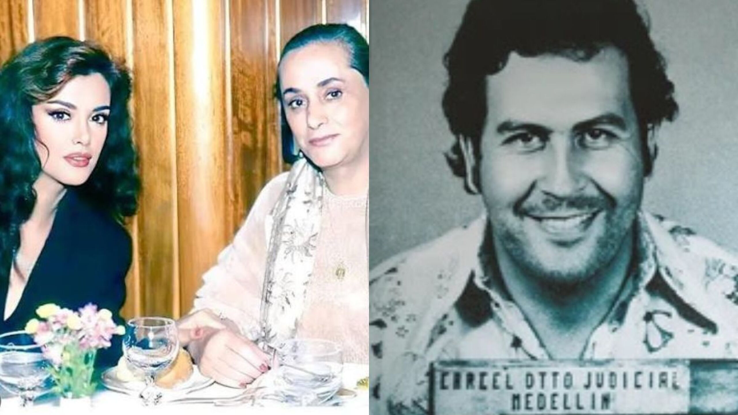 Lucía Méndez y Pablo Escobar