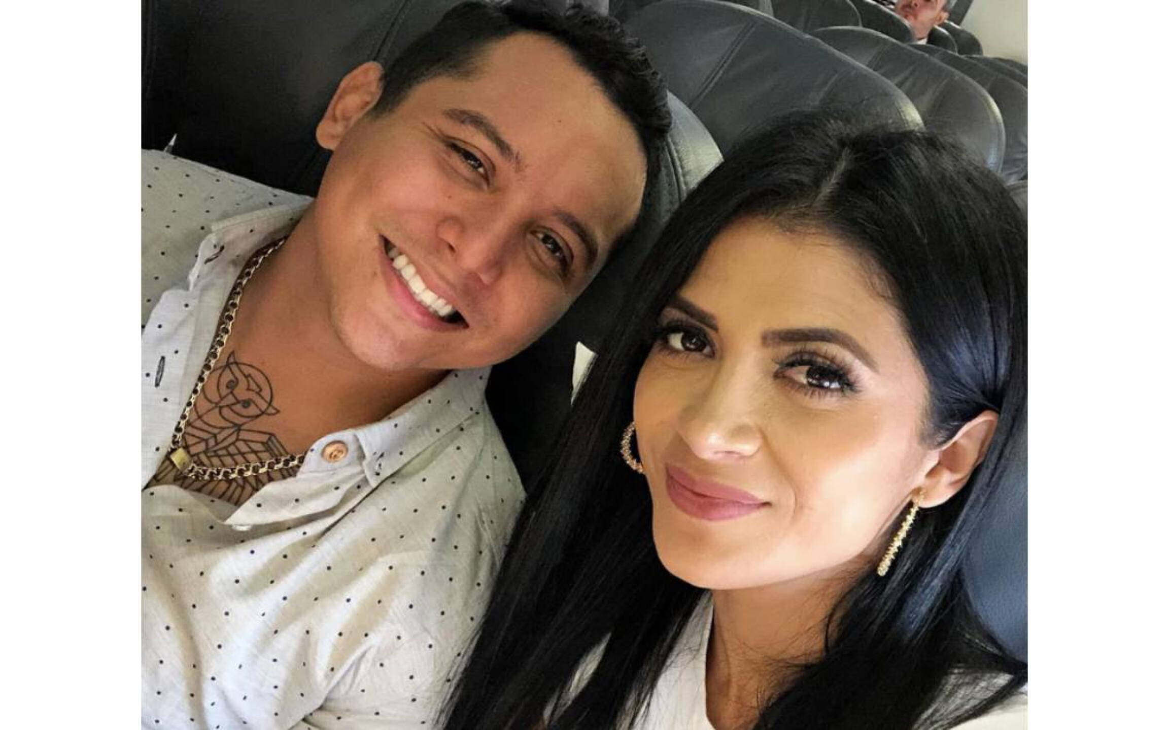 Kimberly Flores y Edwin Luna
