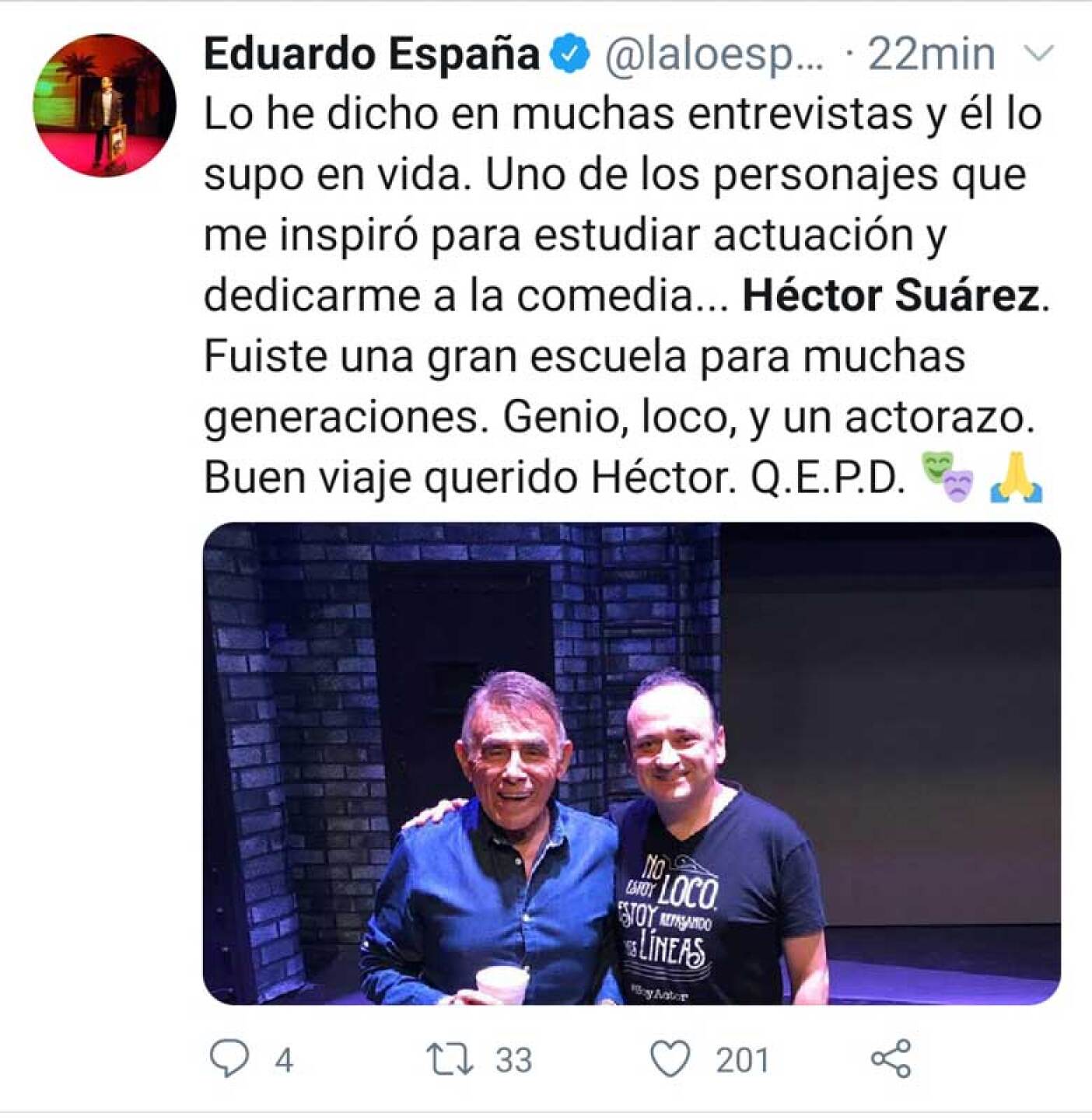 héctor suárez condolencias mensajes