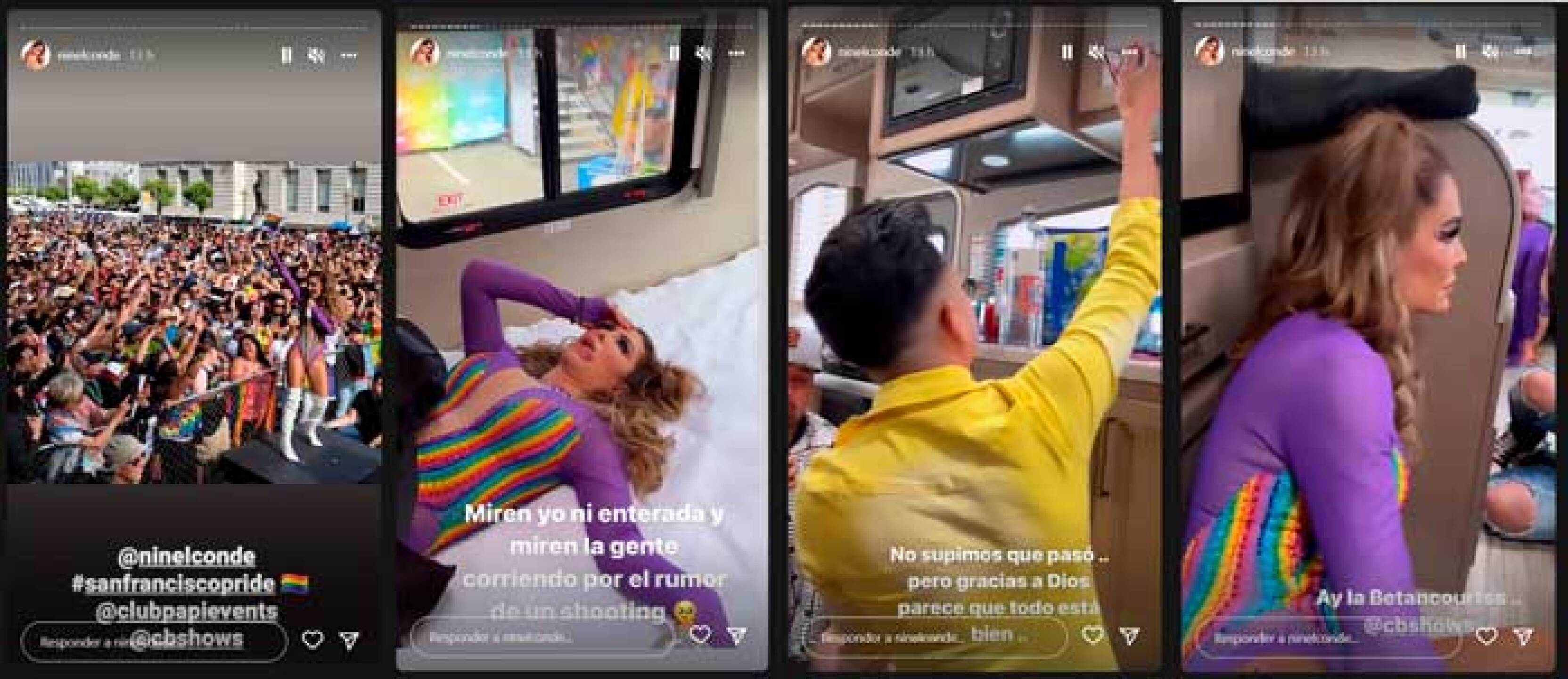 Ninel Conde termina atrapada en el caos por supuesto tiroteo en Festival LGBT+