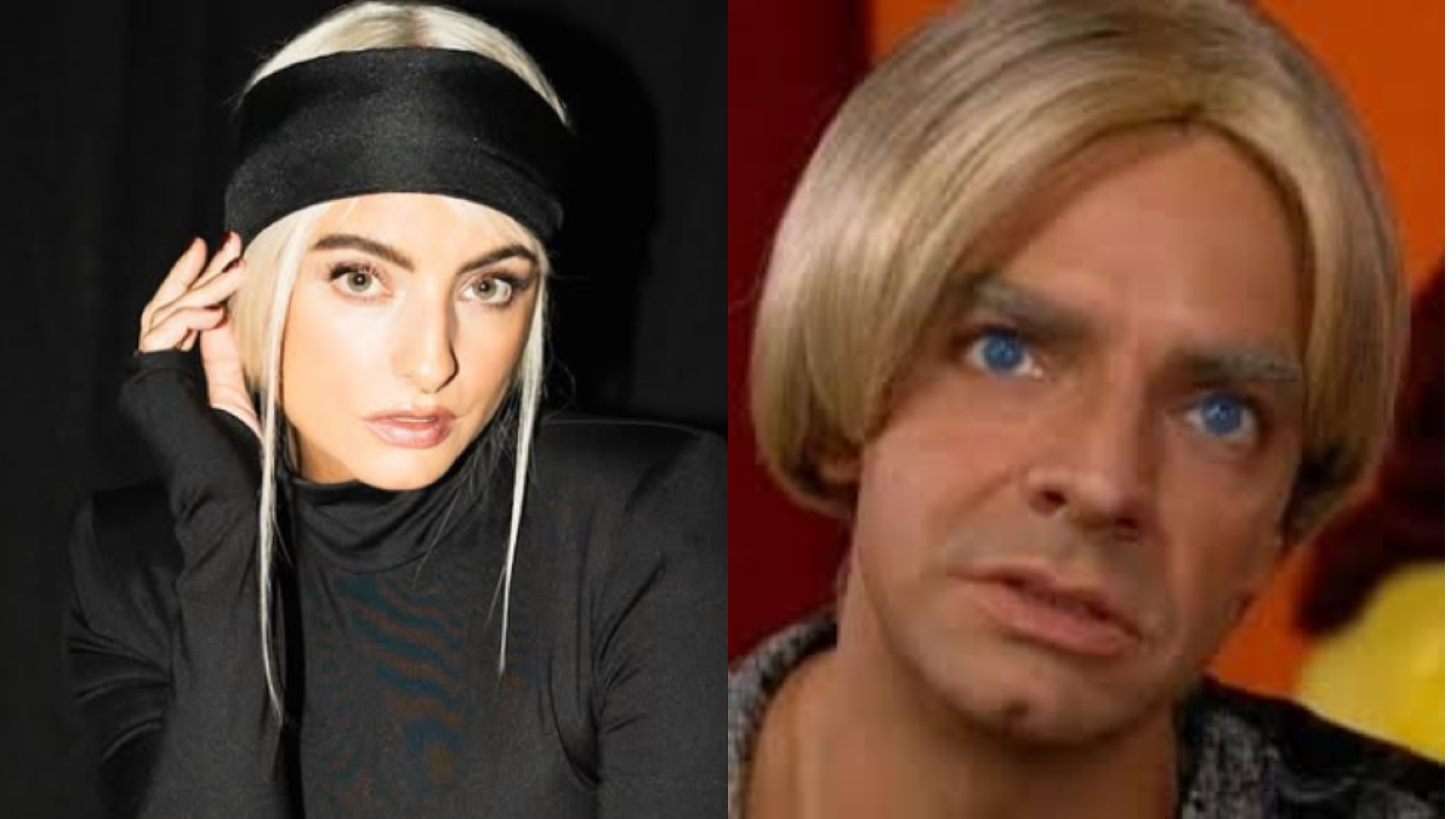 Comparan a Aislinn Derbez con Brad Pittin por nuevo look