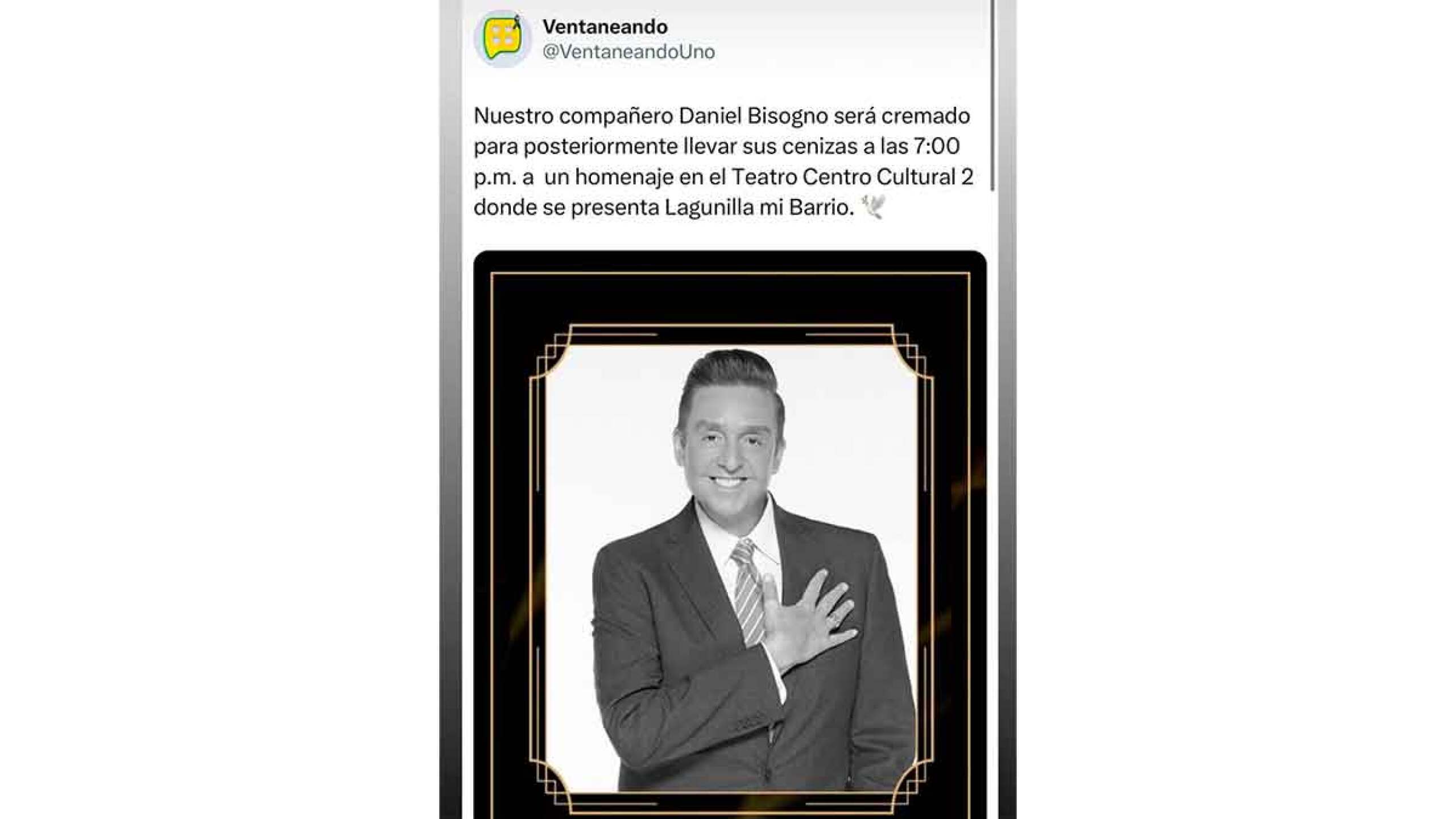 Daniel Bisogno homenaje póstumo