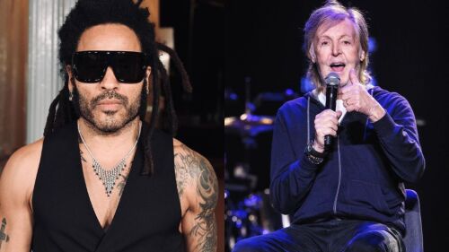 Lenny Kravitz asistió al concierto de Paul Mccartney