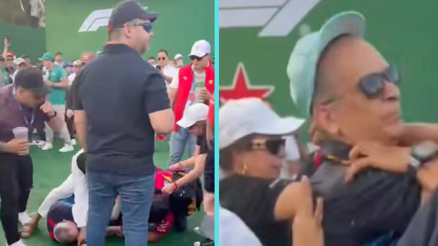 Fans de la F1 protagonizan pelea en el GP de la CDMX. Así fue el momento VIDEO