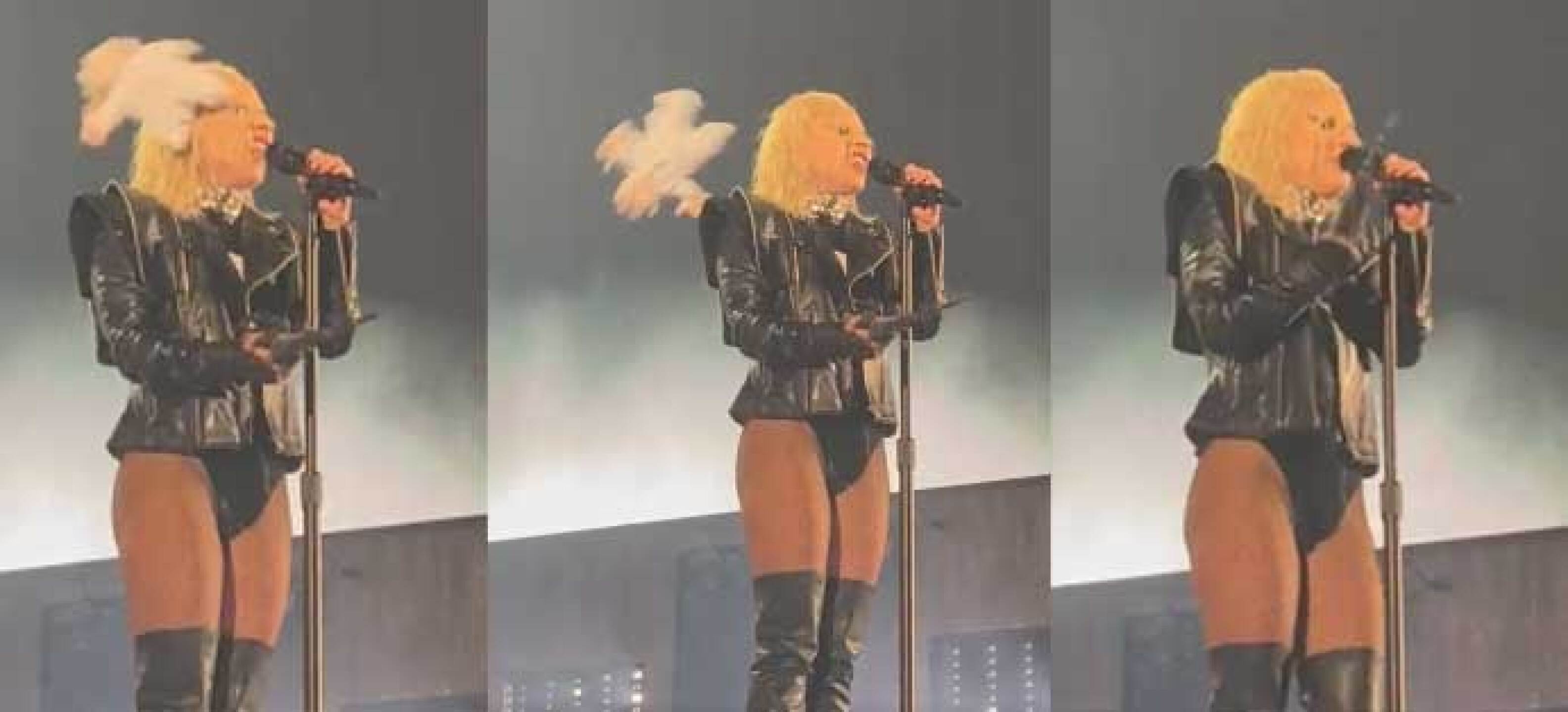 Lady Gaga también  recibió un peluche del Dr. Simi
