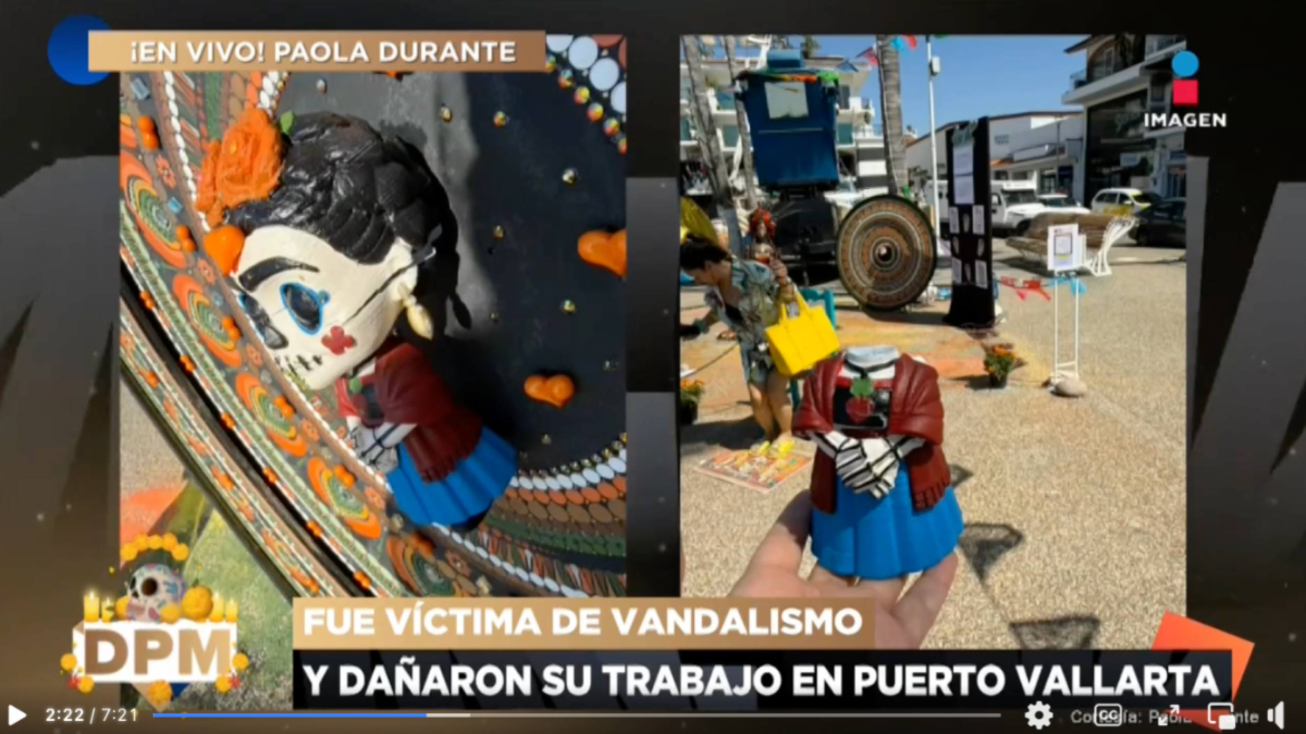 Paola Durante vandalismo