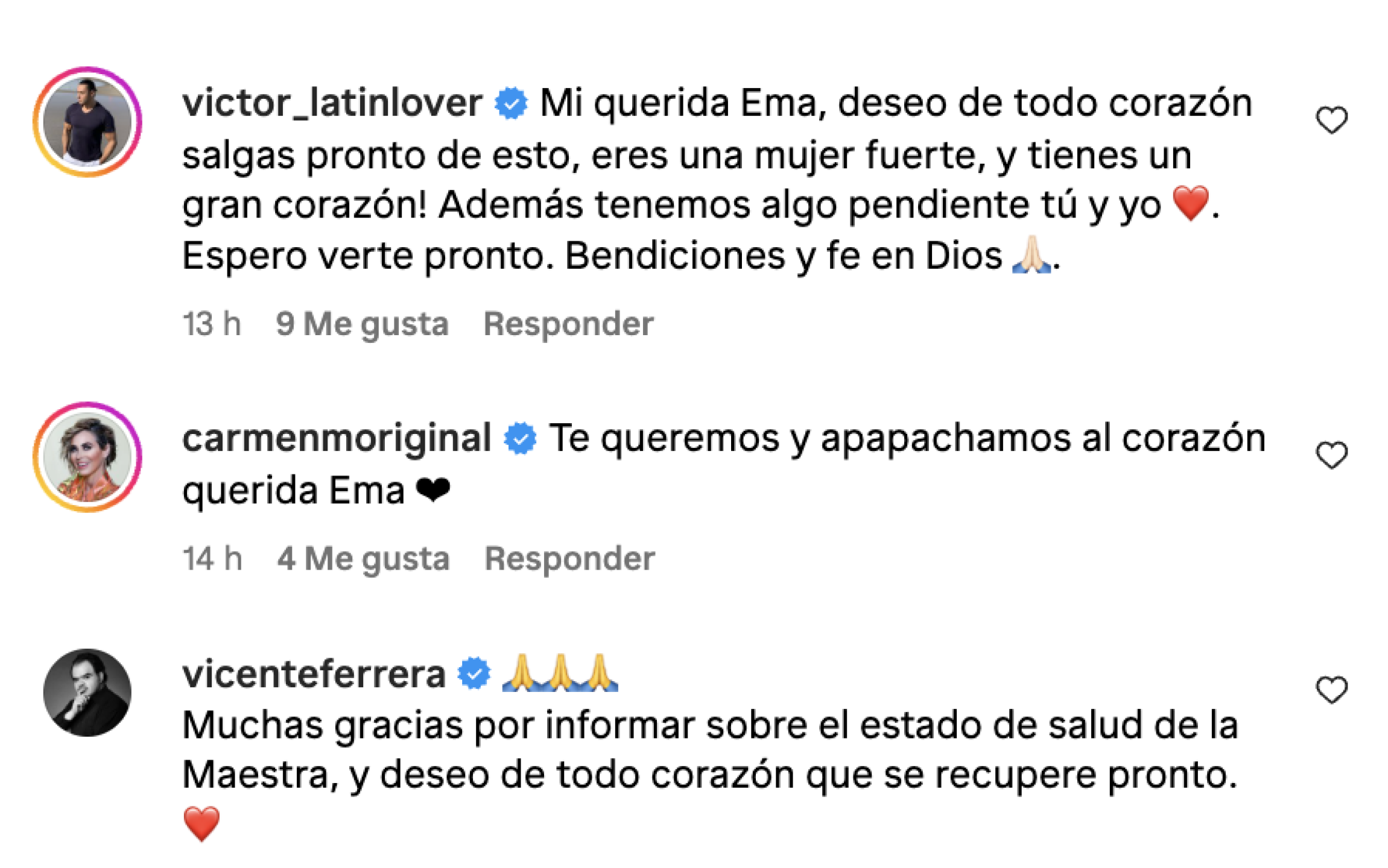 Ema Pulido es dada de alta