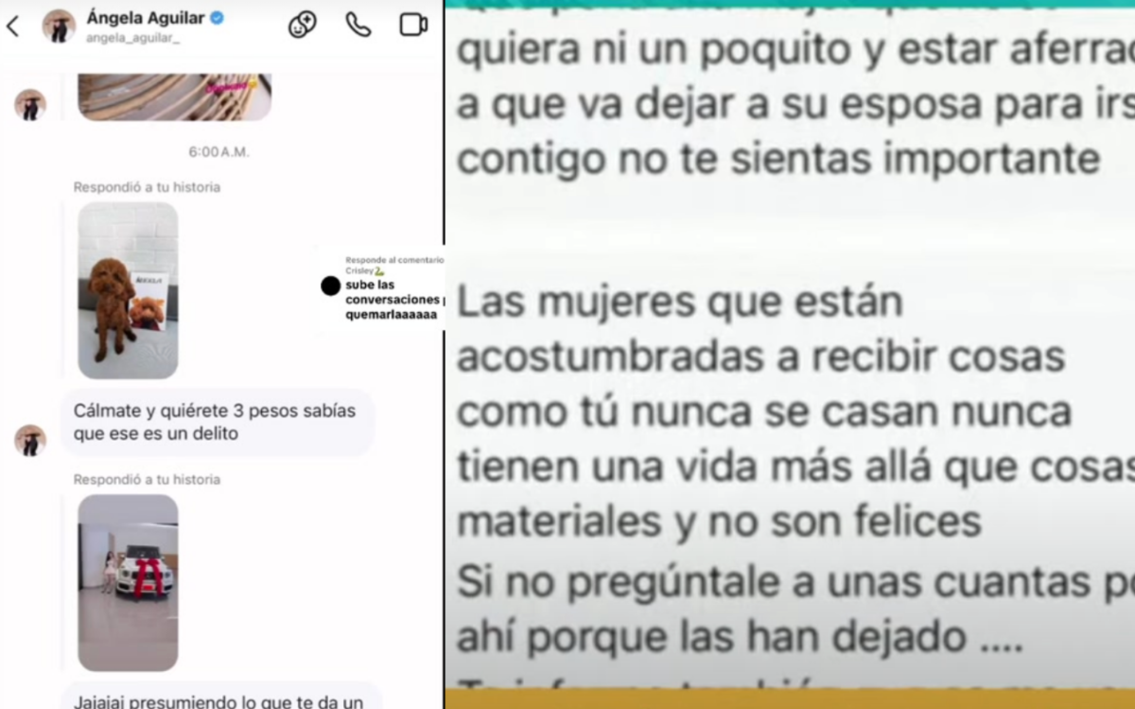 Ángela Aguilar habría confrontado a la presunta amante de Christian Nodal