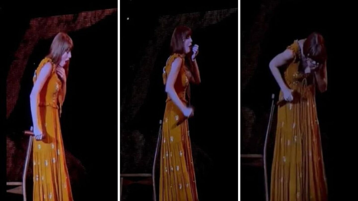 Taylor Swift se atragantó con un insecto en pleno show 2023