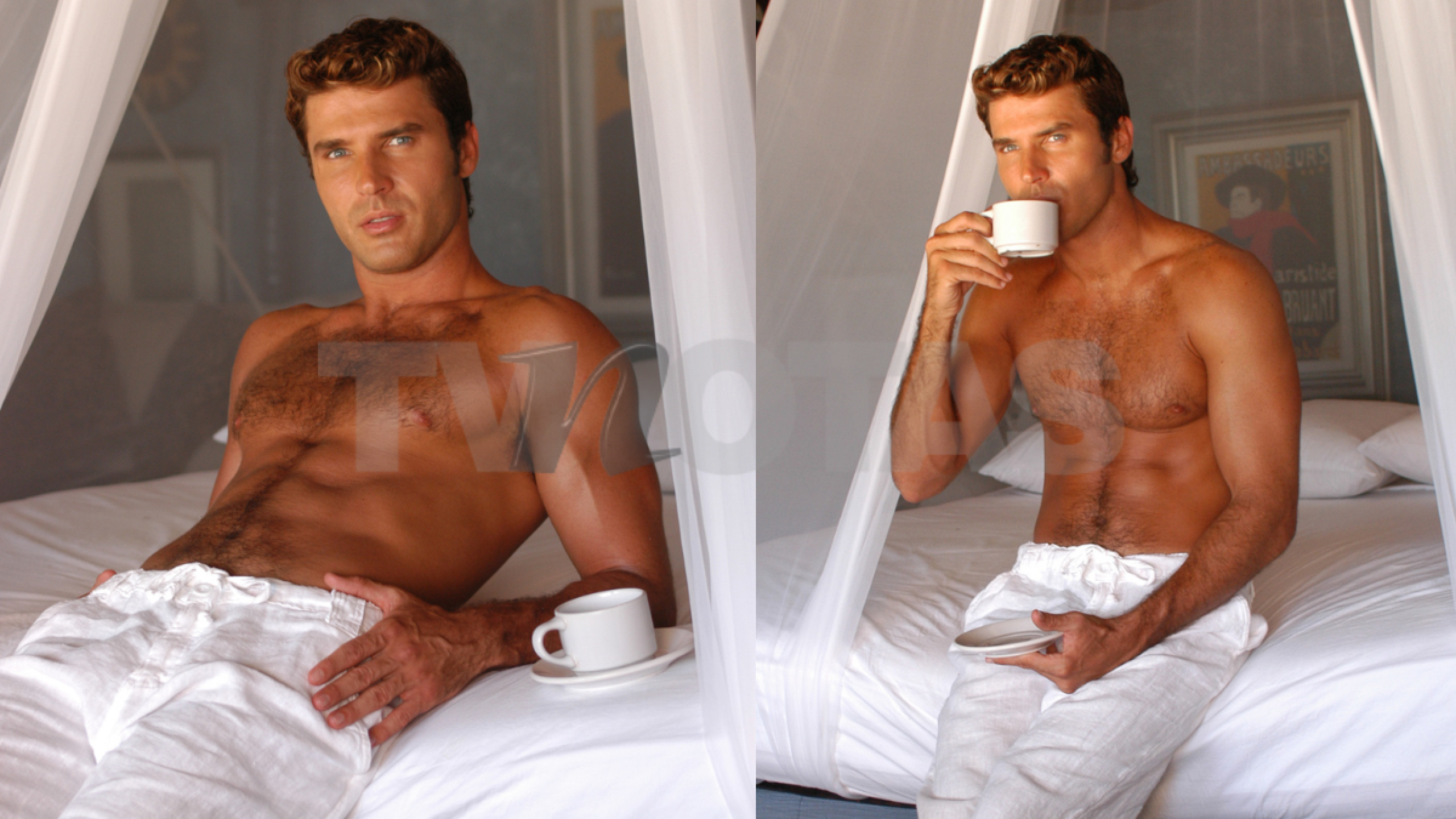 Leonardo García posa sin camisa y muy ardiente para el lente de TVNotas