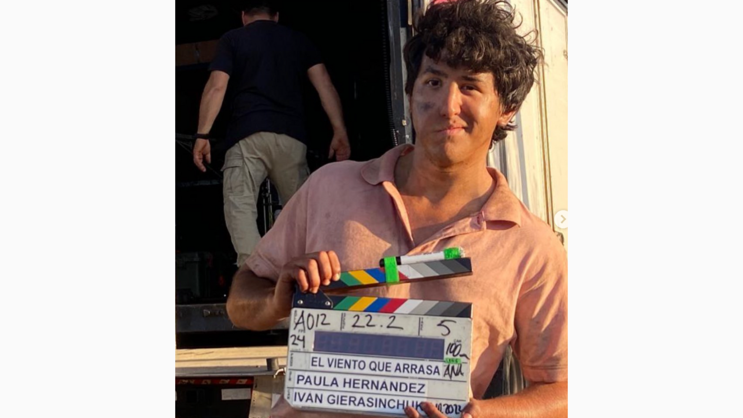 Joaquín Acebo en el rodaje de 'El viento que arrasa'.png