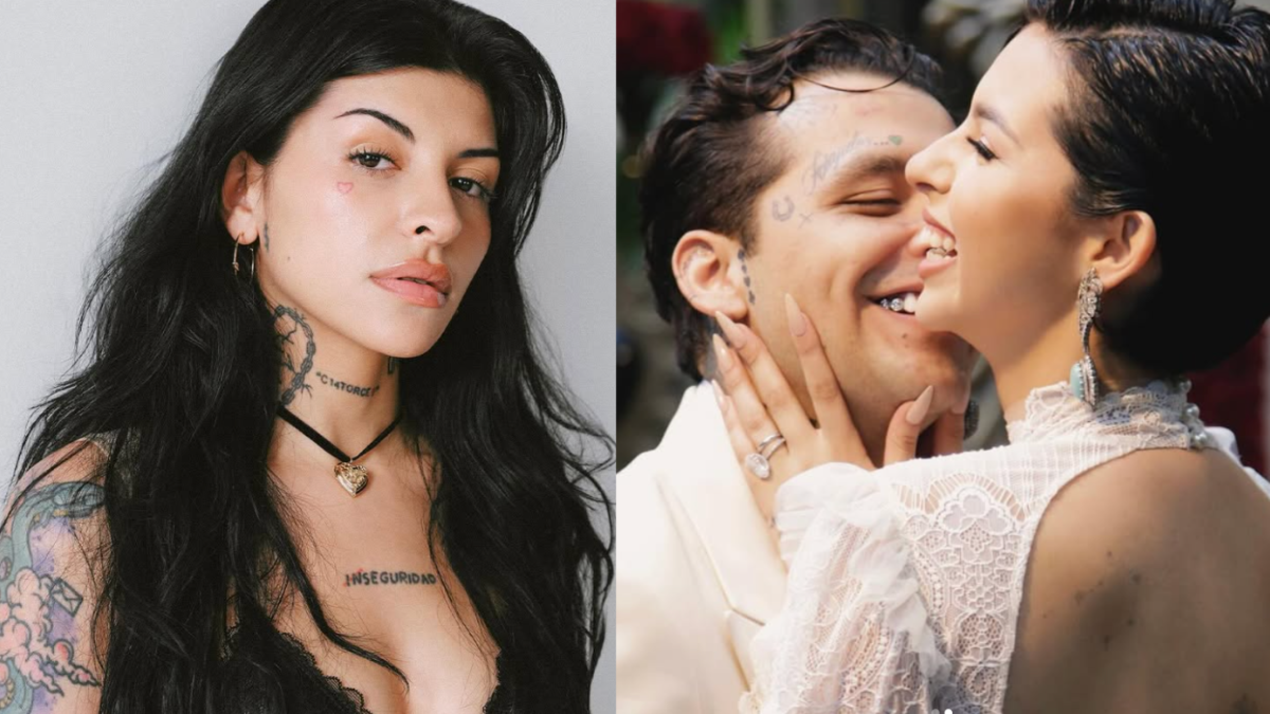 Christian Nodal, Cazzu y Ángela Aguilar