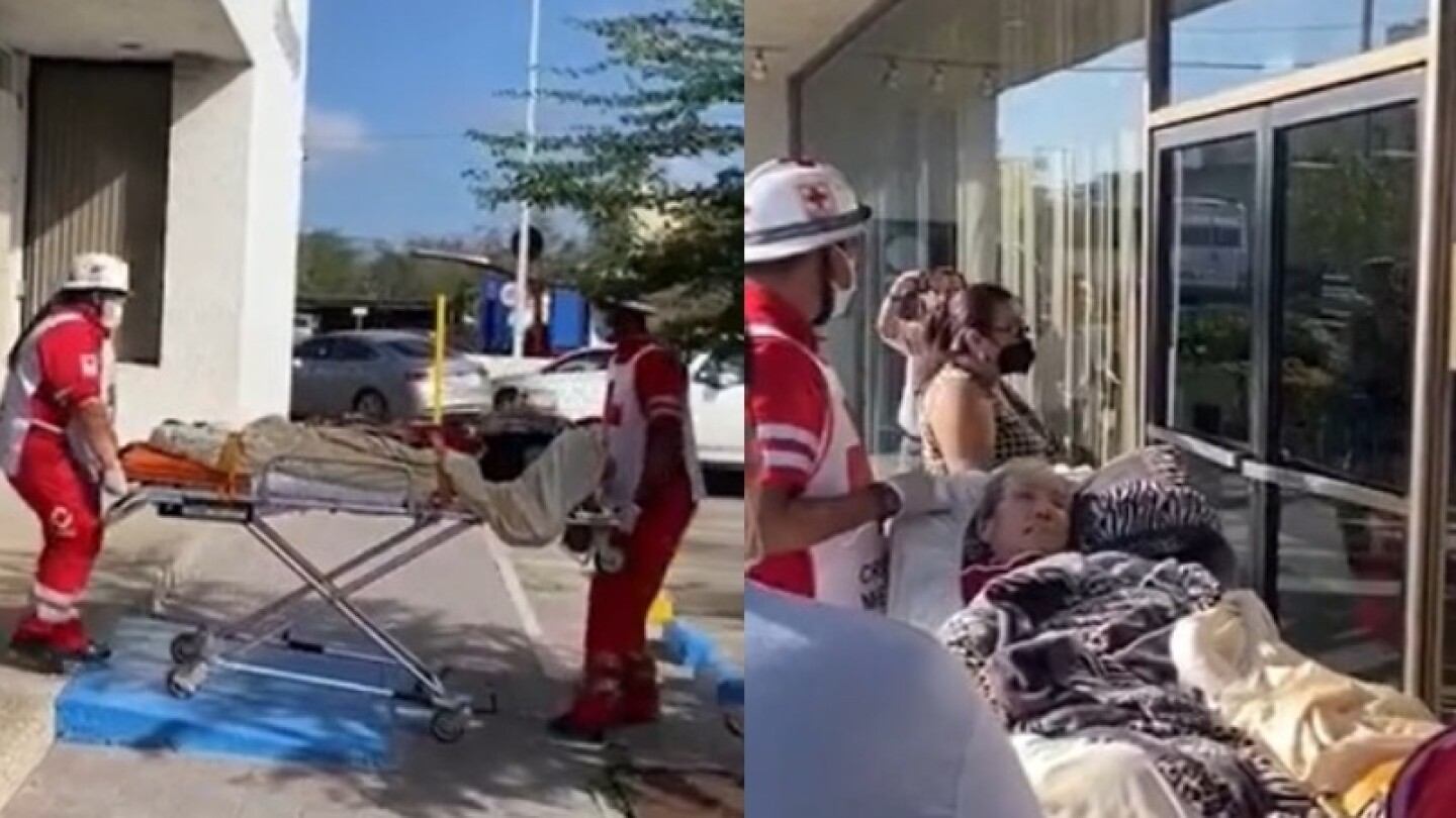 Anciana es obligada a asistir a banco en ambulancia para cobrar su pensión