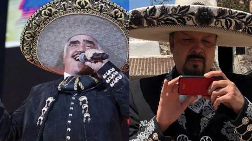 Pepe Aguilar visitó la tumba de Vicente Fernández en el rancho Los Tres Potrillos