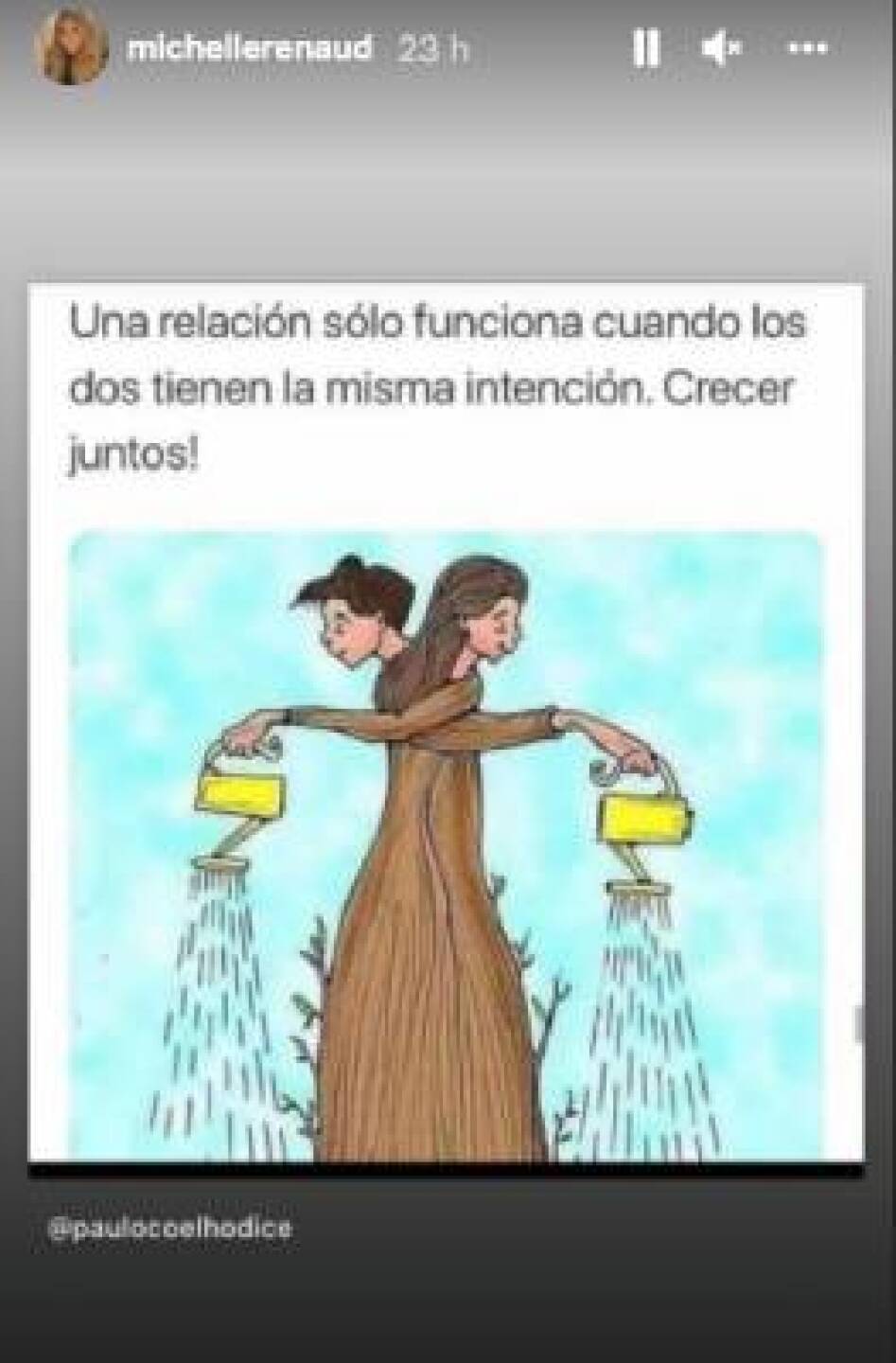 Michelle manda indirecta a Danilo