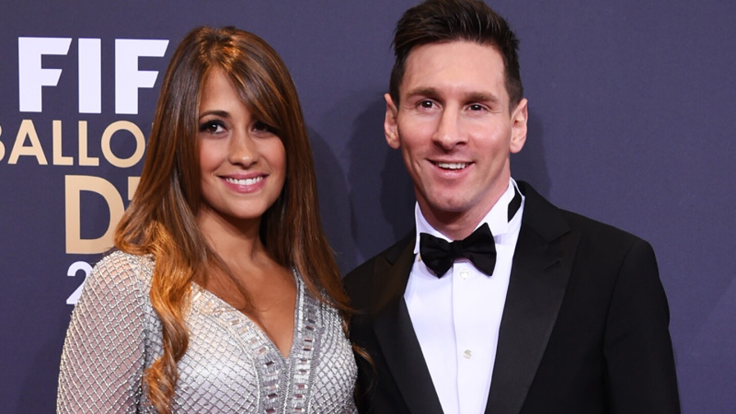 Lionel Messi y Antonella Rocuzzo.