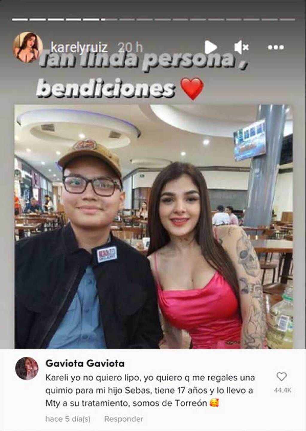 Karely Ruiz regaló tratamientos a sus fanáticos