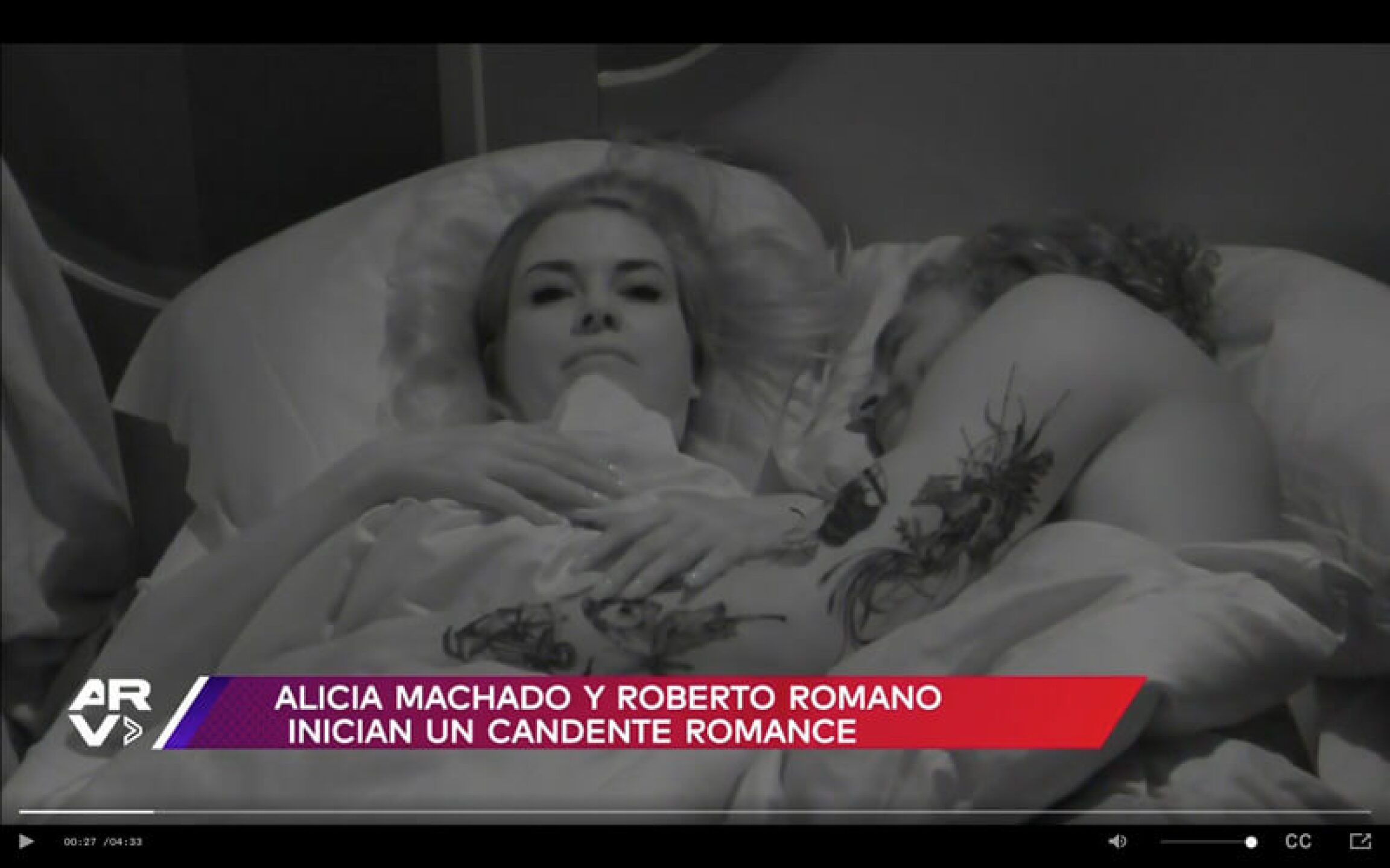 Alicia Machado y Roberto Romano pasan la noche juntos