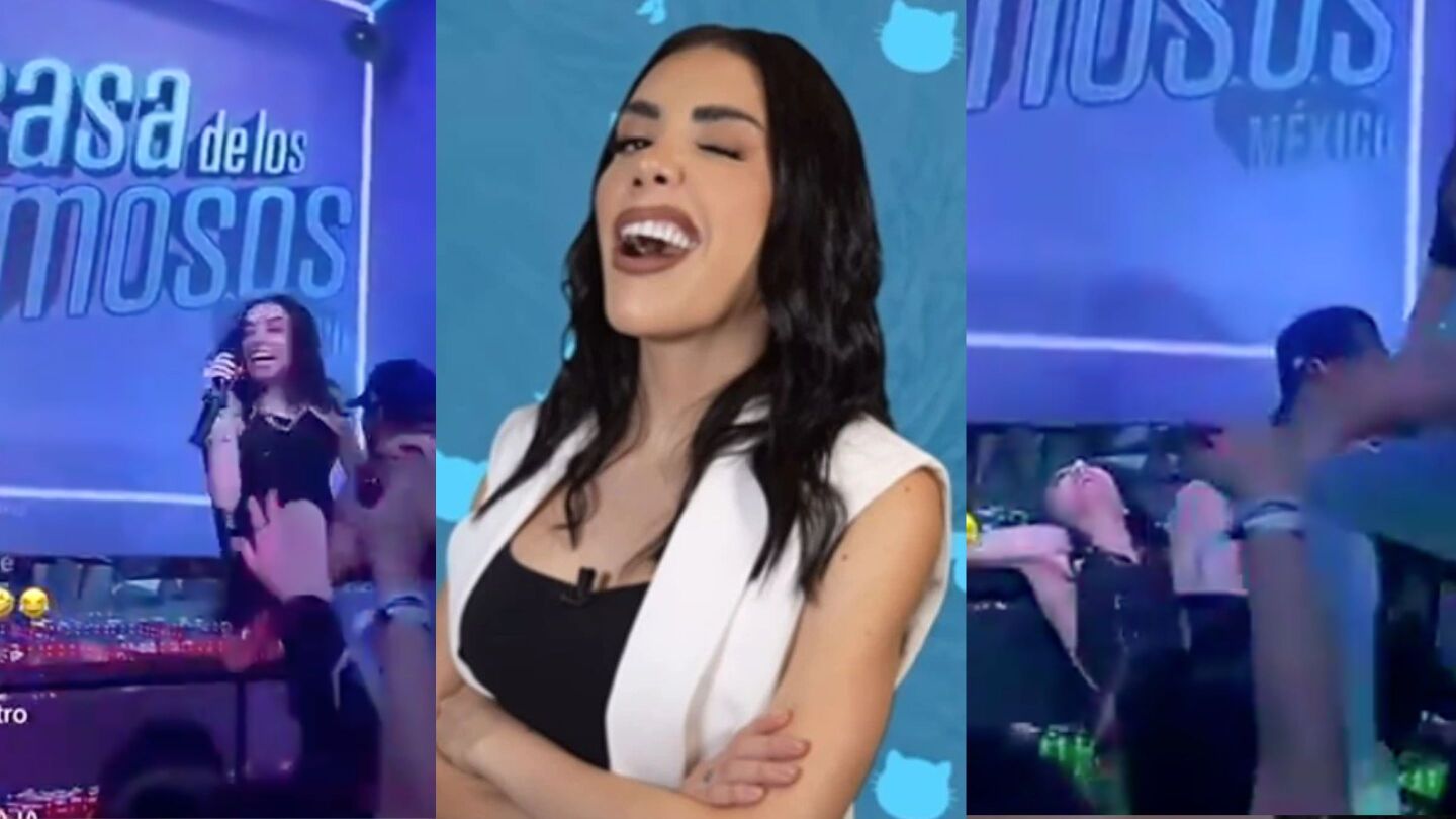 Karime Pindter sufre fuerte caída por culpa de un bailarín y fans estallan contra el equipo de seguridad