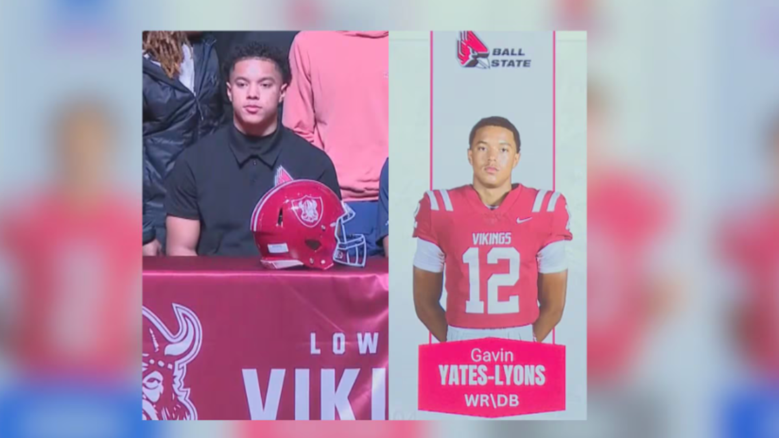 Gavin Yates-Lyons, jugador de futbol americano que falleció, había sido seleccionado para la universidad