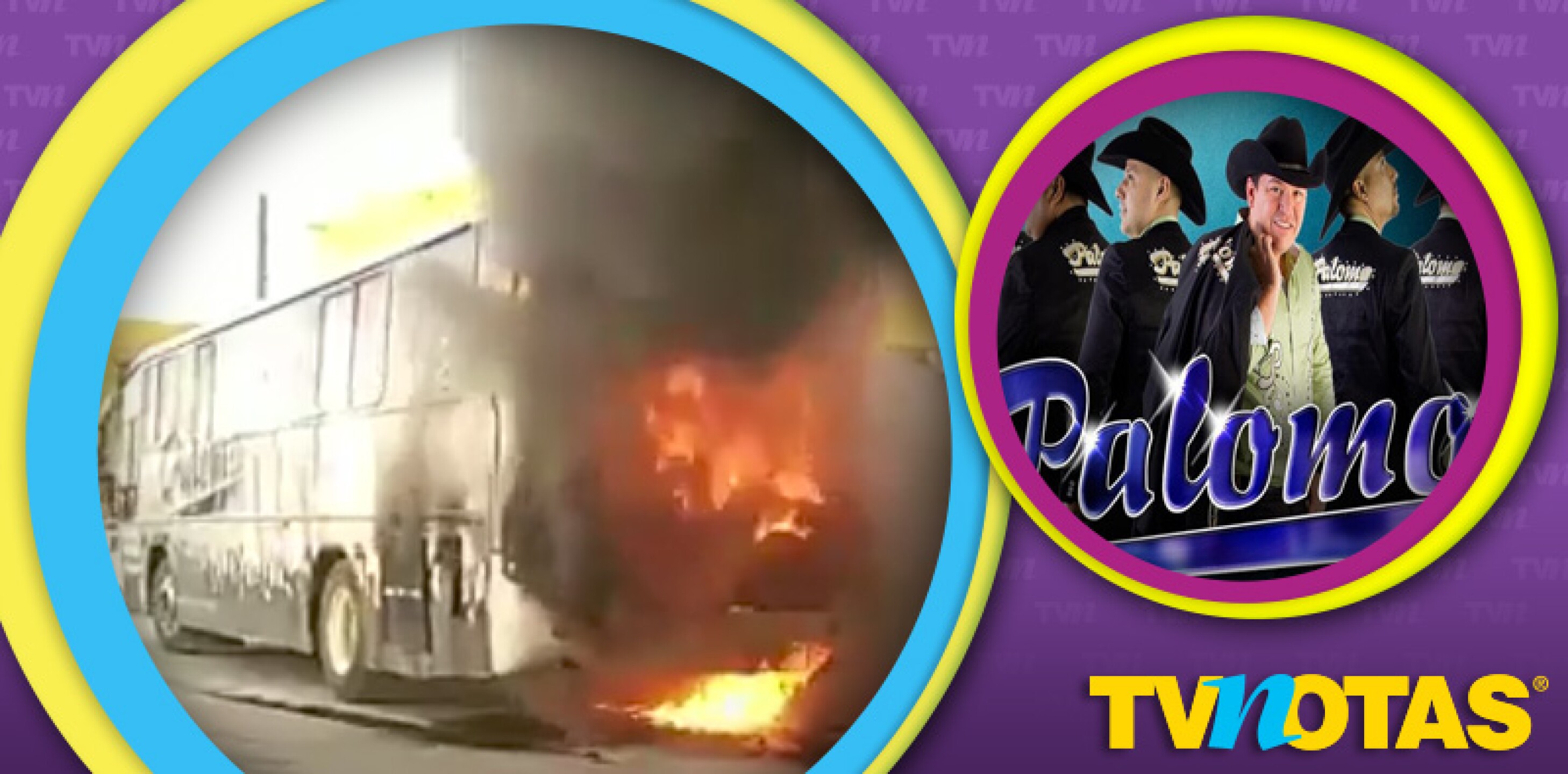 Camión de grupo Palomo se incendia