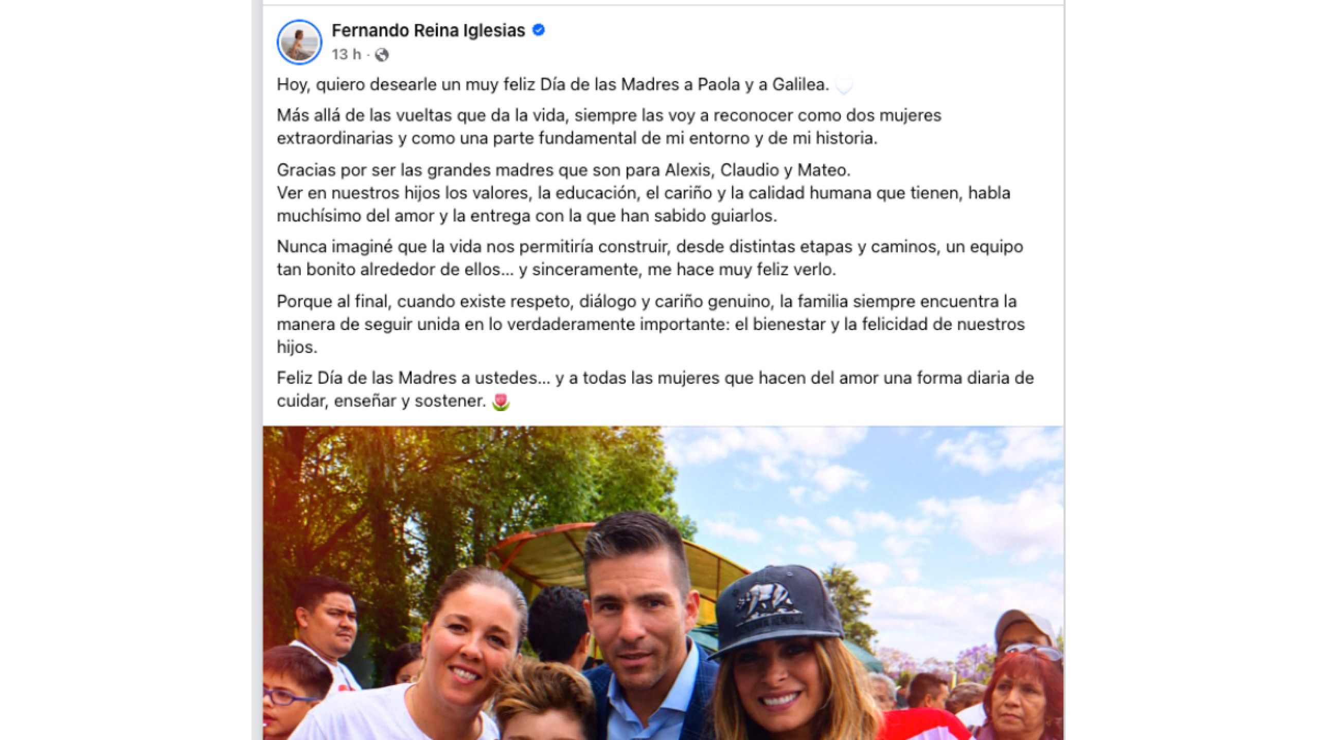 Fernando Reina felicita a Galilea Montijo