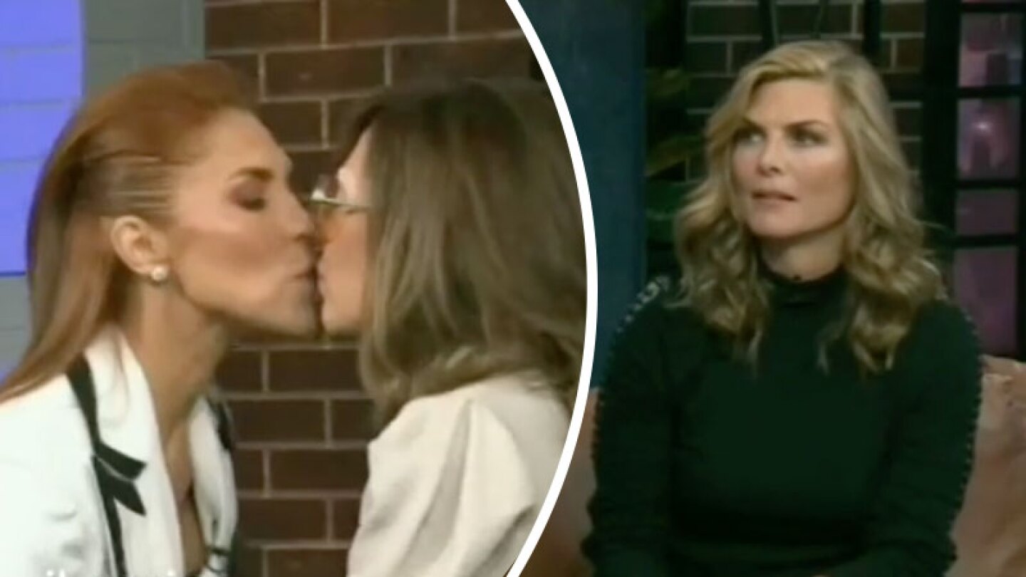 Yolanda Andrade y Lorena Meritano beso, Montserrat Oliver reacción celosa