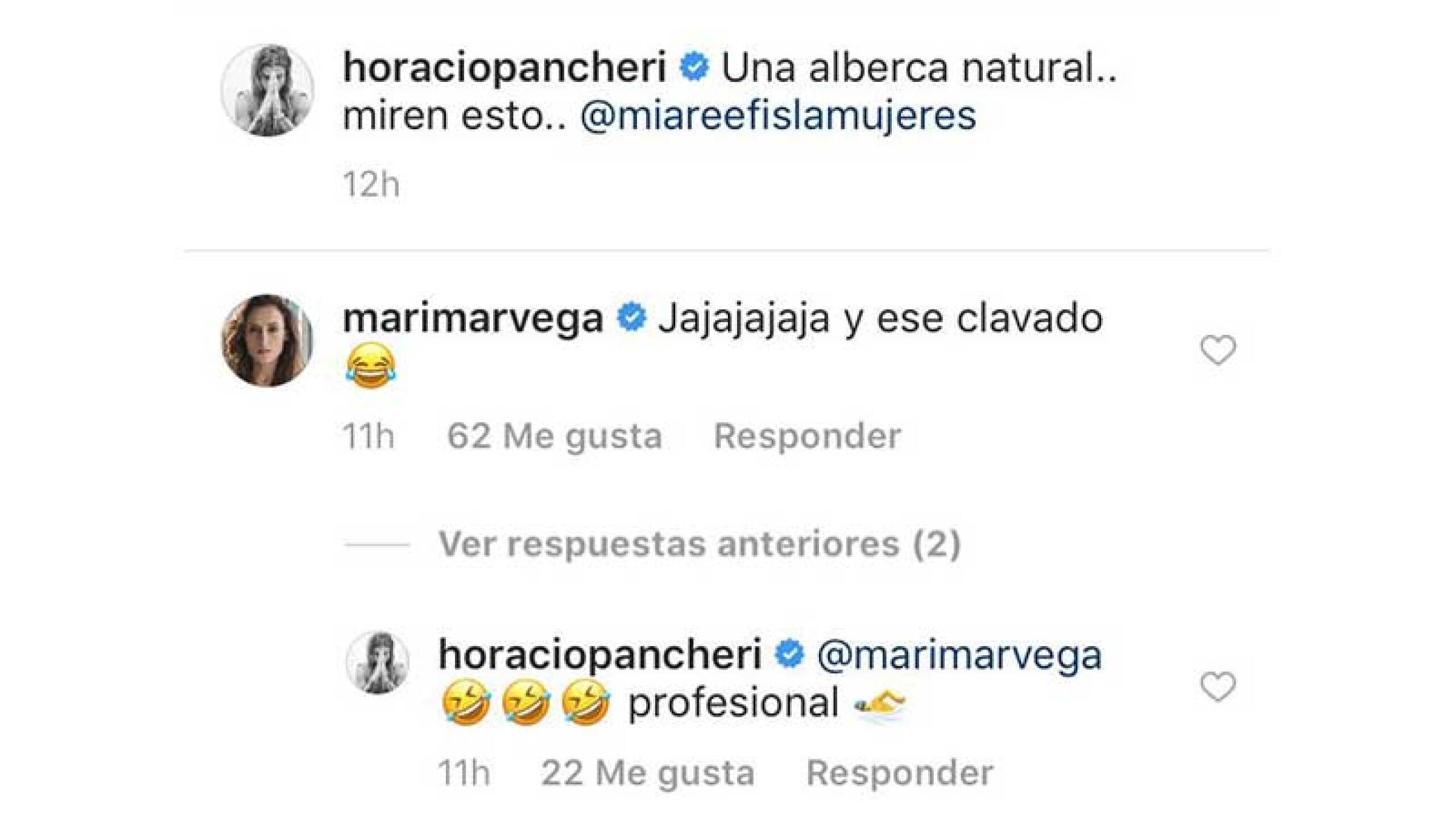Marimar y Horacio se llevan muy bien.