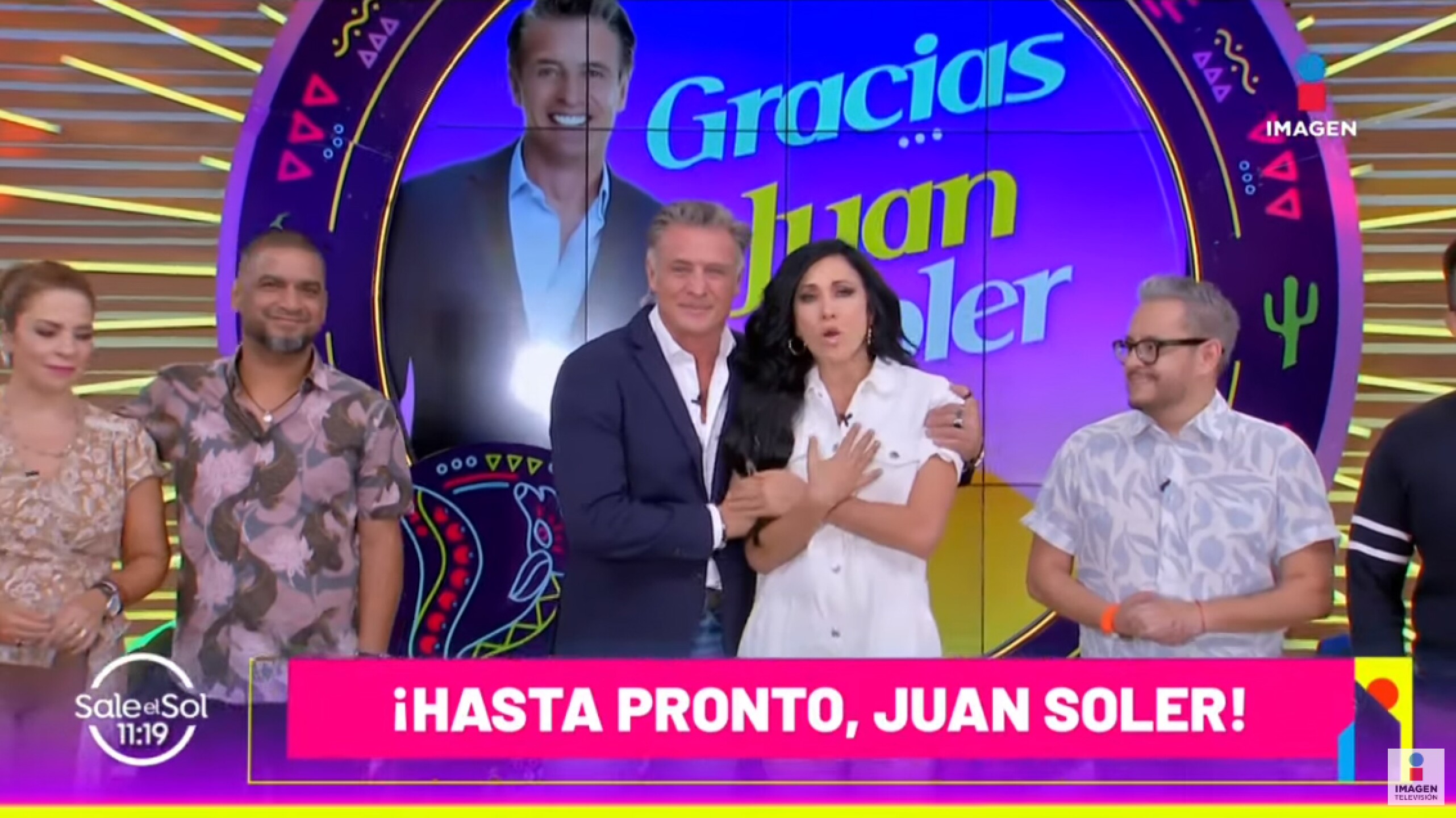 Juan Soler y Mónica Noguera despedida Sale el Sol