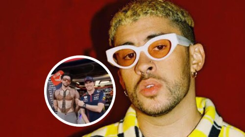 Checo Pérez y Bad Bunny previo al Gran Premio de Mónaco