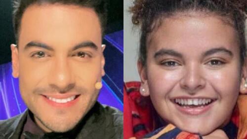 Así fue el encuentro entre Lucerito Mijares y Carlos Rivera