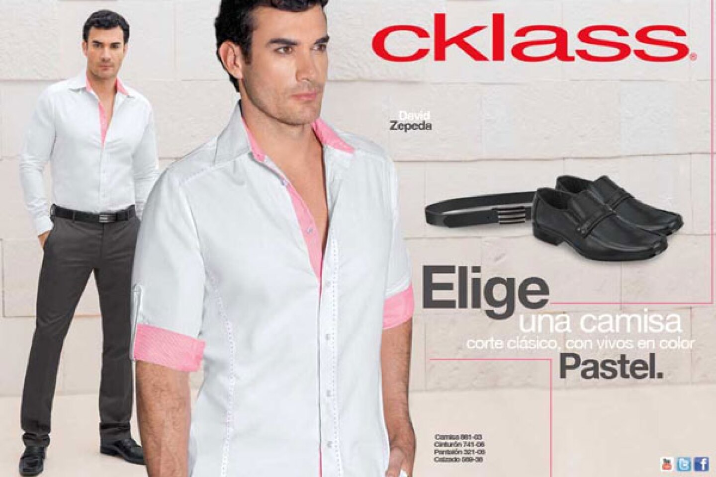 Fabuloso 'look' formal para caballero.