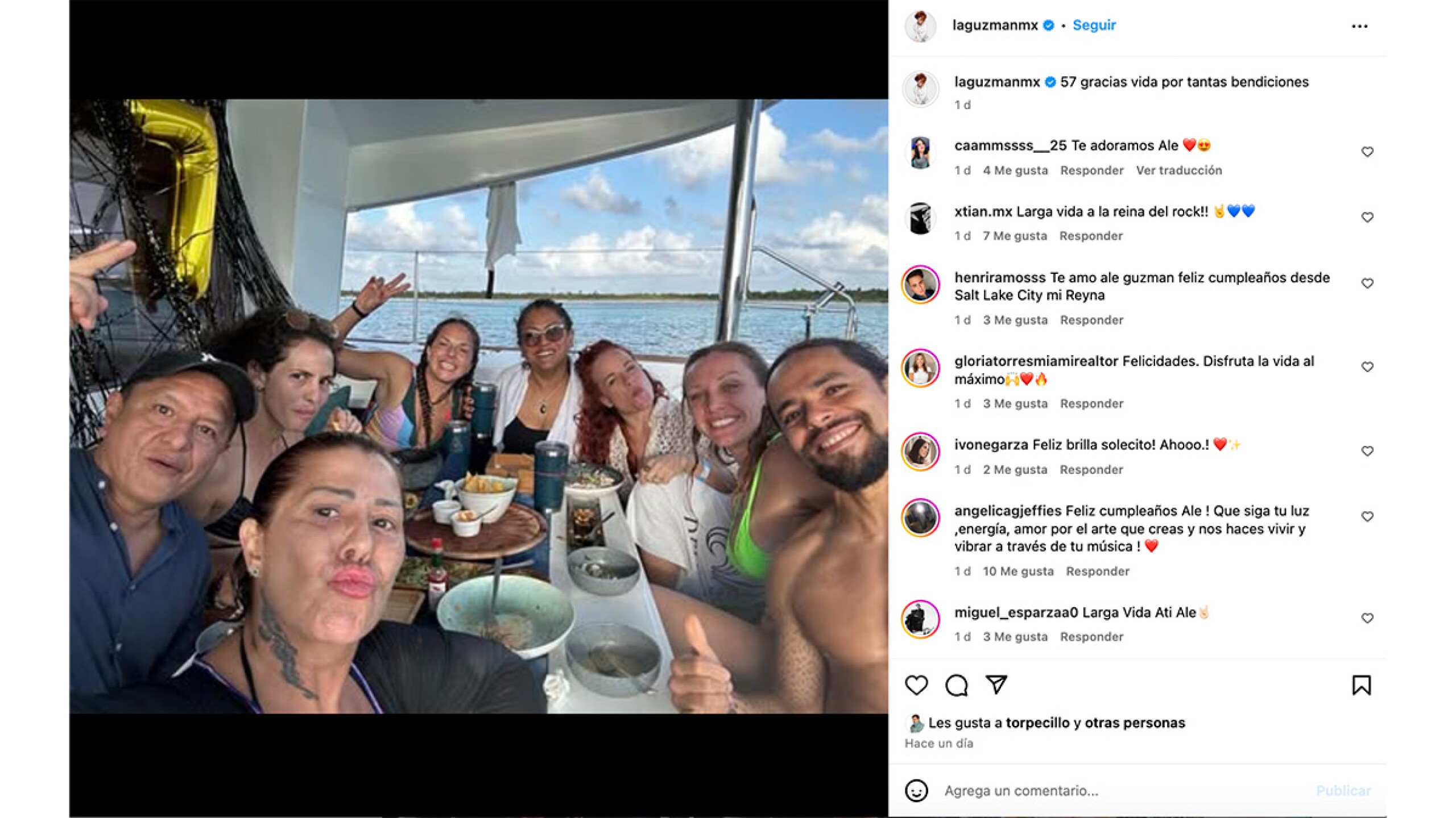 Festejo Alejandra Guzmán