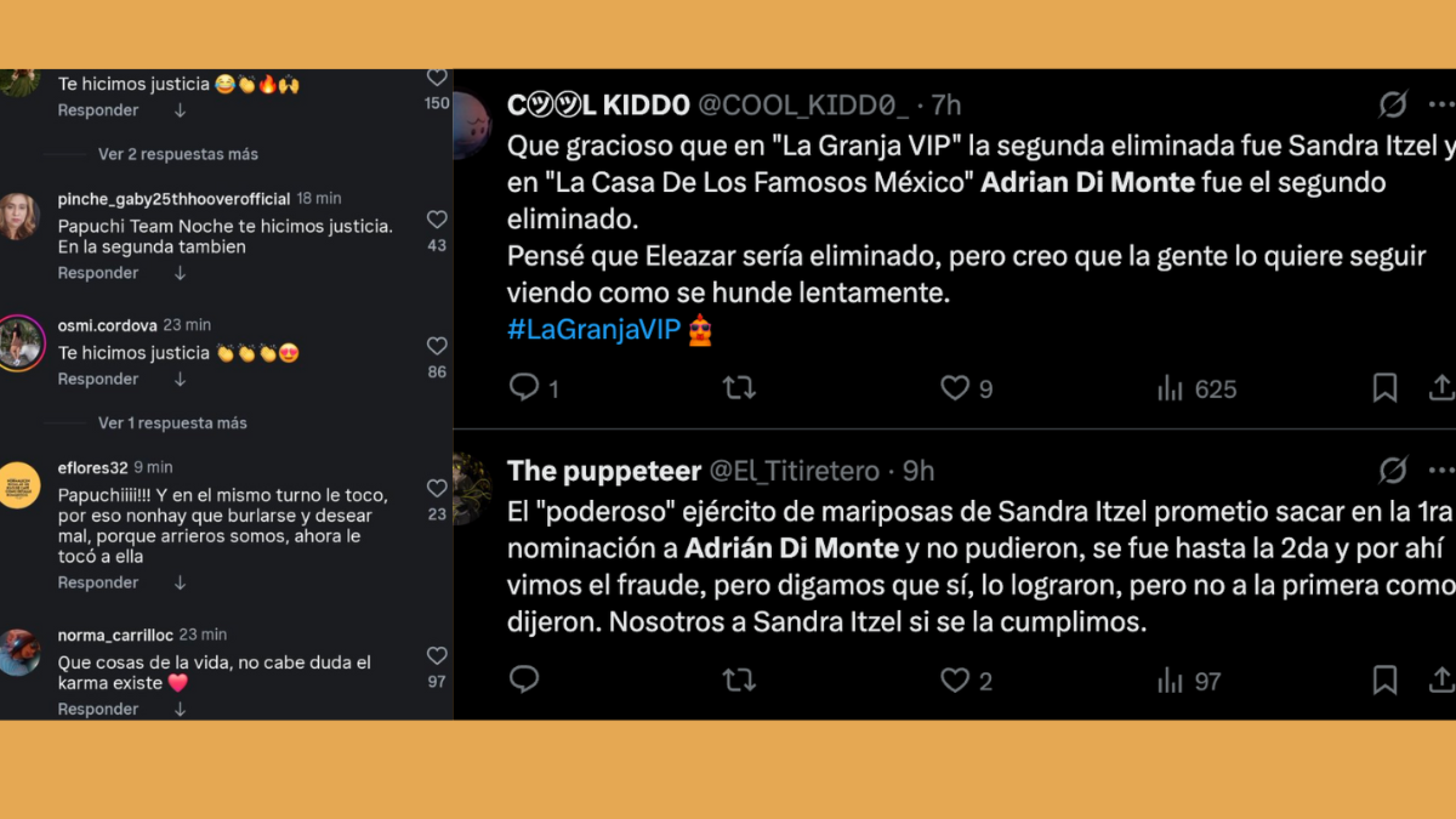 Sandra Itzel y Adrián Di Monte son comparados en redes sociales