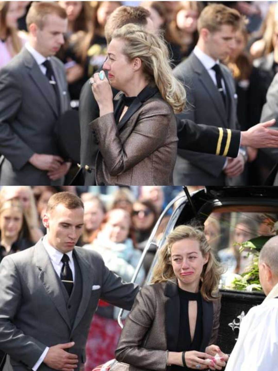 Compañeros de The Wanted cargan el féretro de Tom Parker