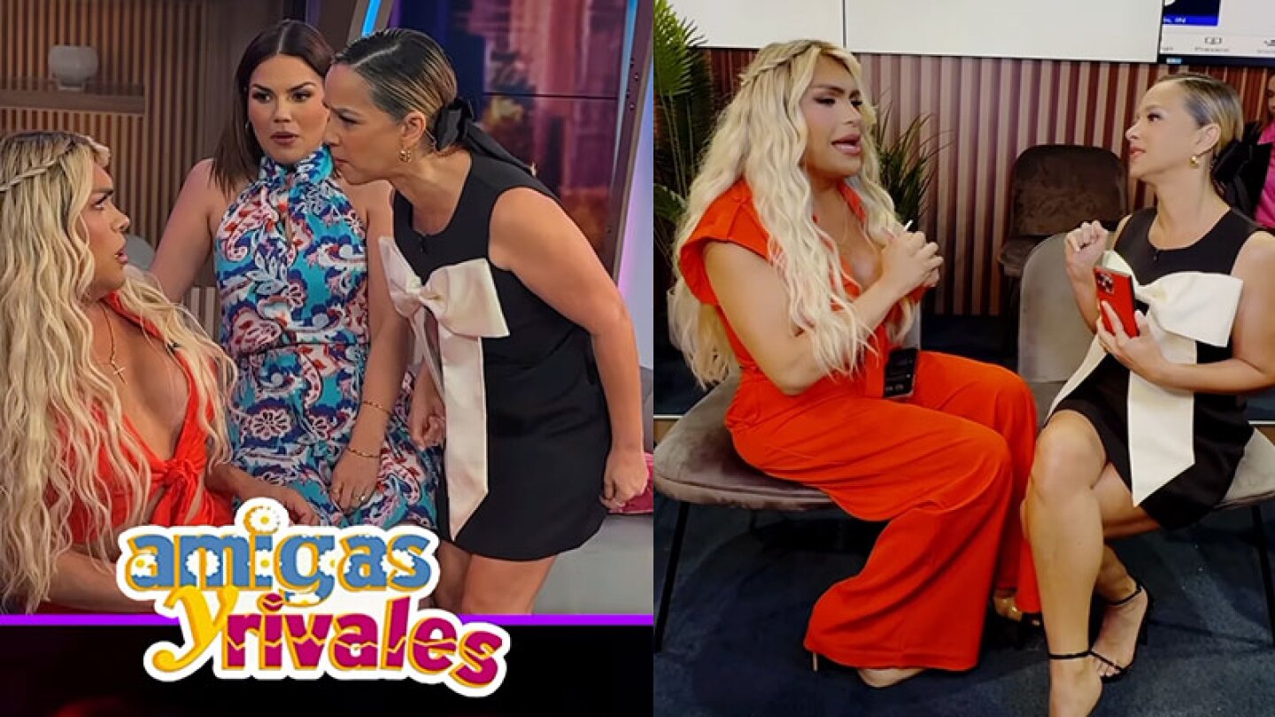 Wendy Guevara y Adamari López recrean escena de Amigas y Rivales