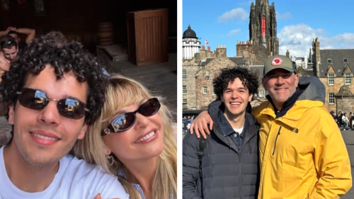 Itatí Cantora, Eduardo Santamarina y su hijo Eduardo