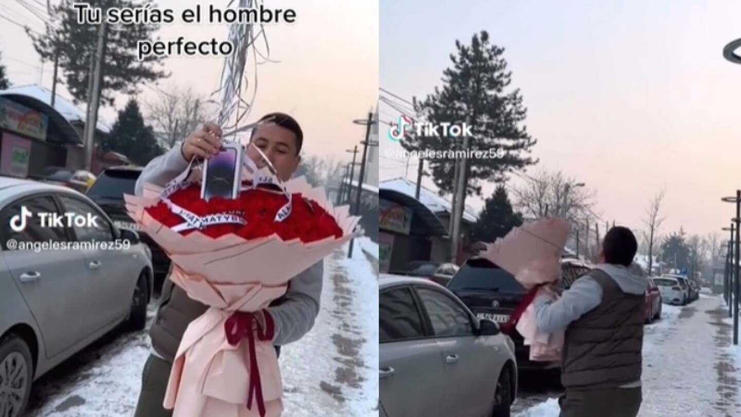 Hombre ve como su regalo de San Valentín se va volando