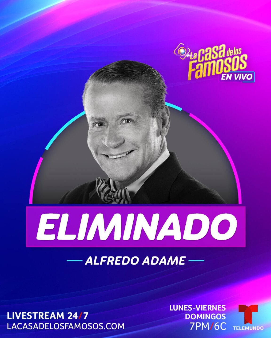 Alfredo Adame es el nuevo eliminado de LCDLF