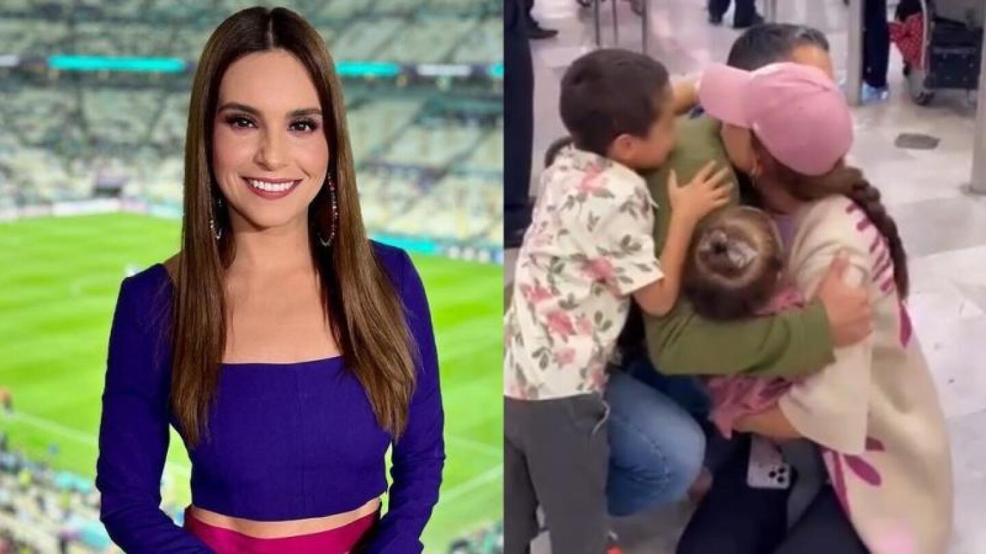 Tras Qatar 2022, Tania Rincón protagoniza emotivo reencuentro con su esposo e hijos