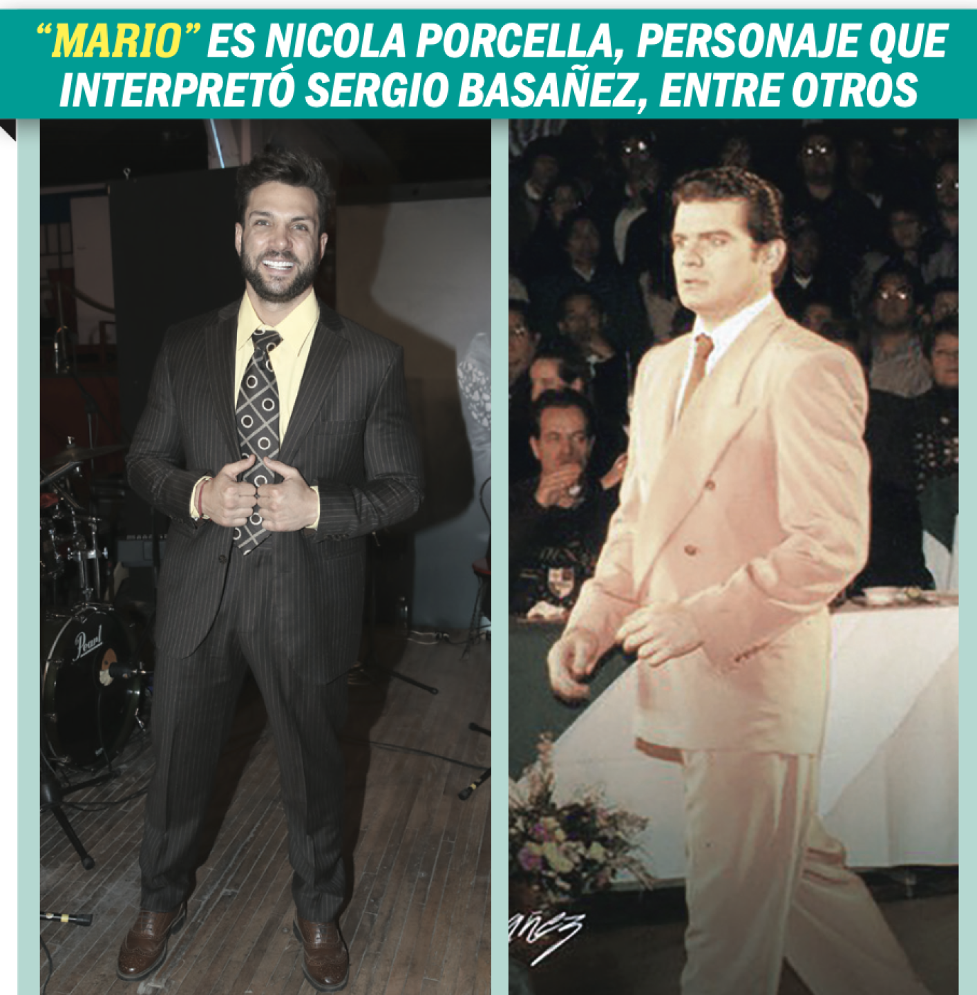 Nicola Porcella y Sergio Basañez "Mario" en Aventurera