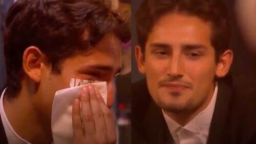 Emilio Osorio llorando