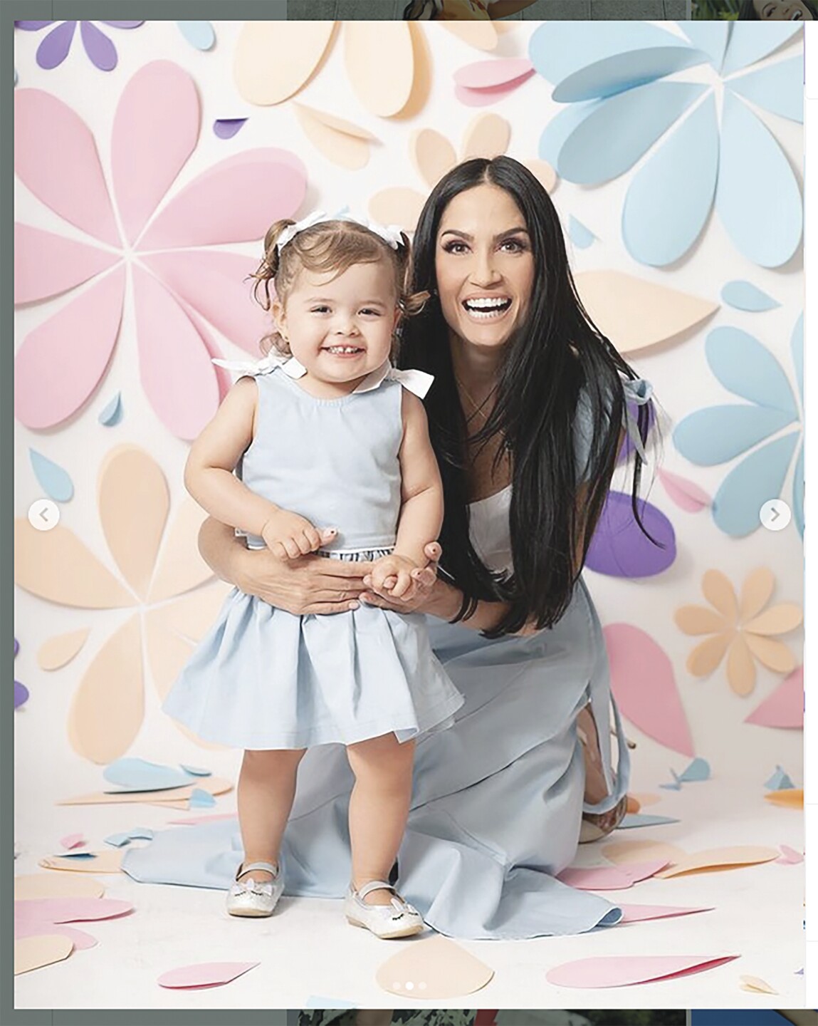 Joanna Vega-Biestro y Antonella, su hija